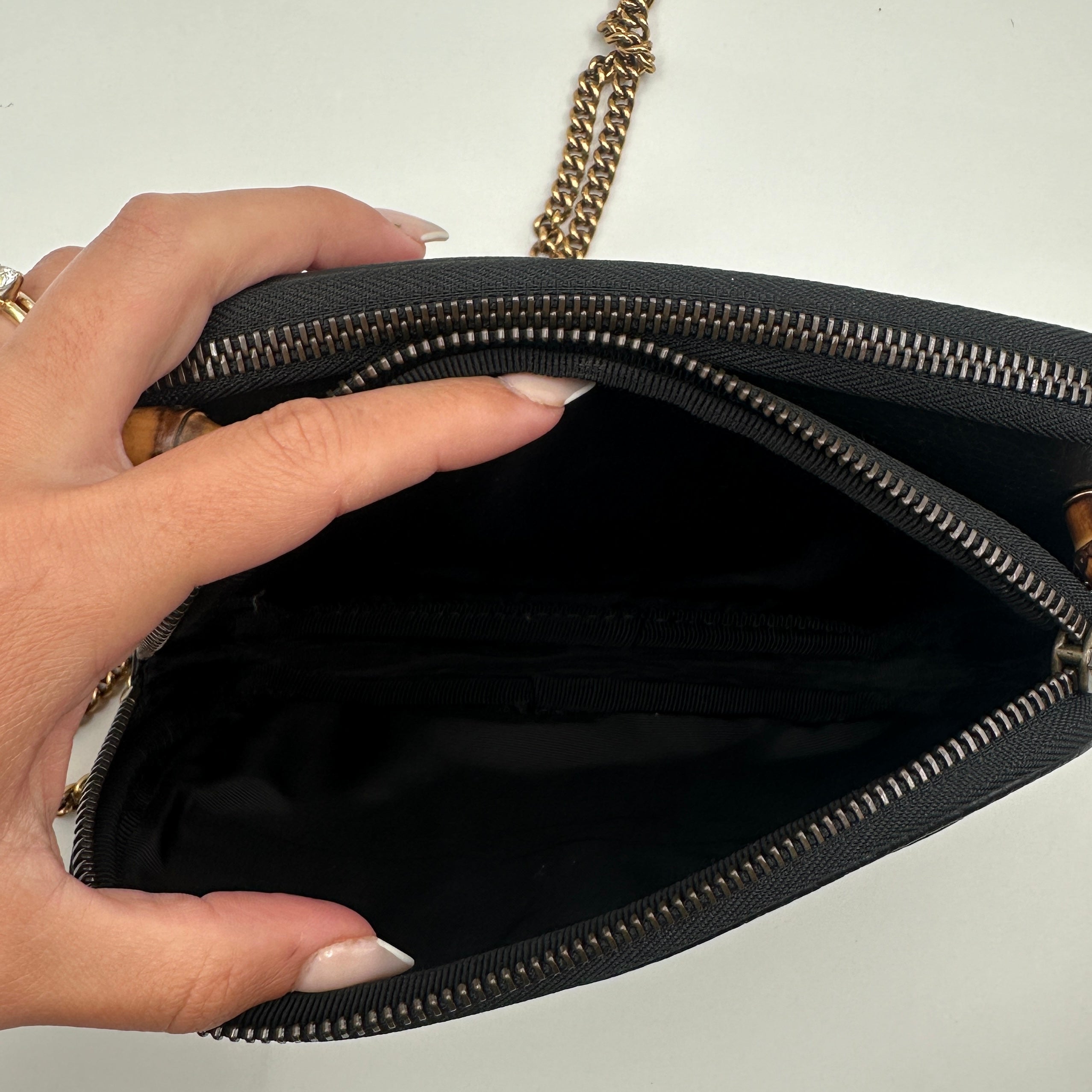 Gucci Double G Super Mini Bag With Bamboo