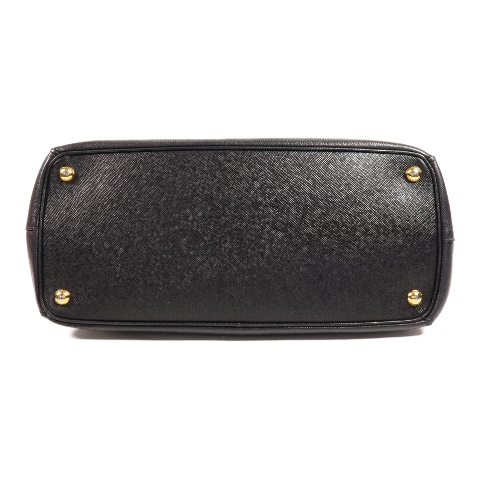 Prada GHW Double Zip Handbag - Black, Calfskin Leather