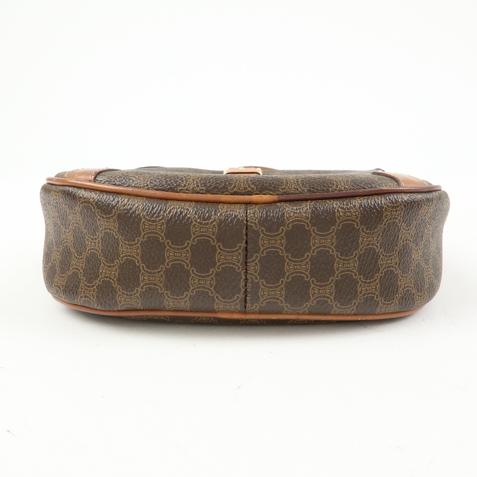Celine Macadam Shoulder Bag - Brown, PVC Coating Canvas, Leather