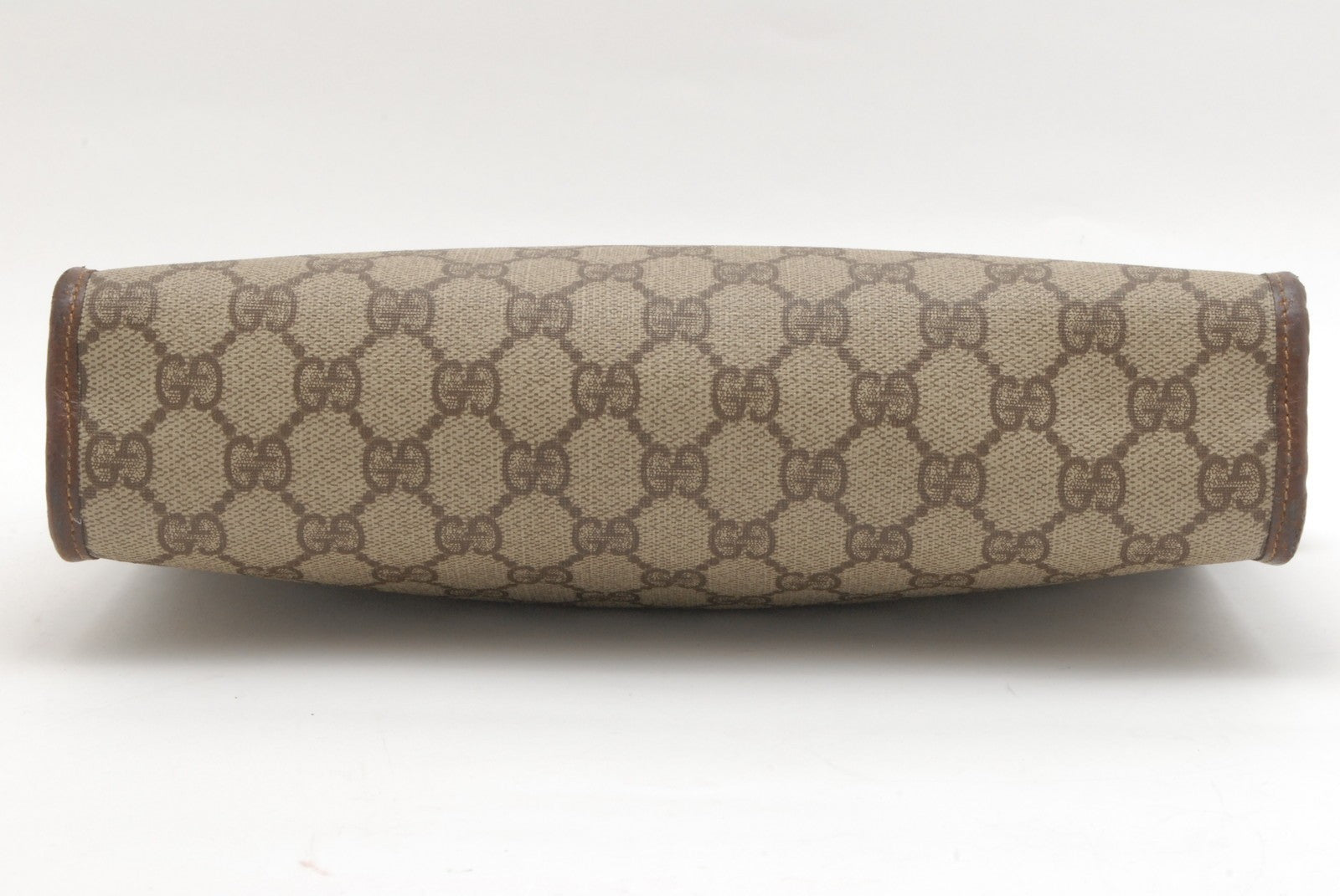 Gucci GG Supreme Clutch Bag - Beige, PVC Leather