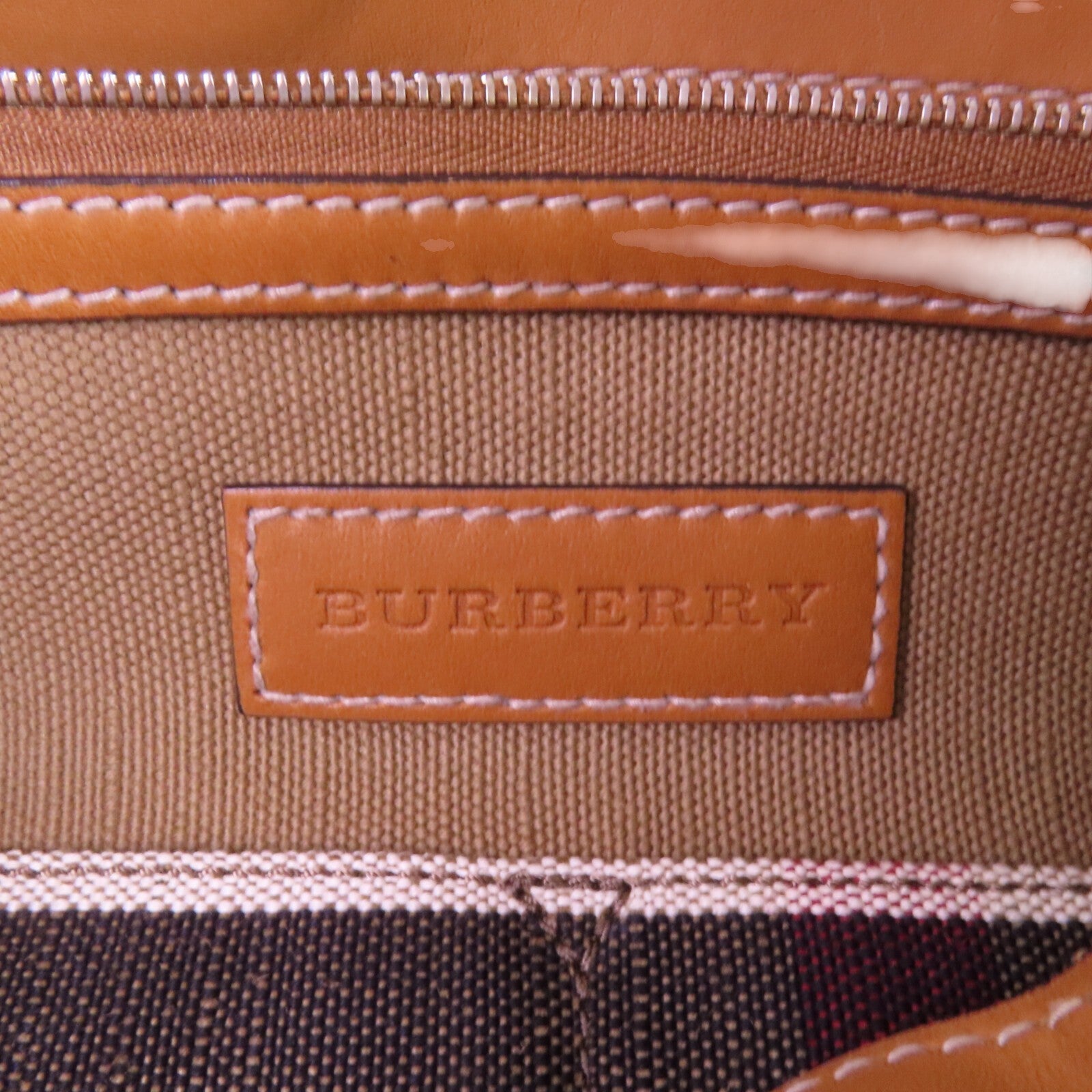 Burberry GHW Handbag Shoulder Bag - Brown, Canvas