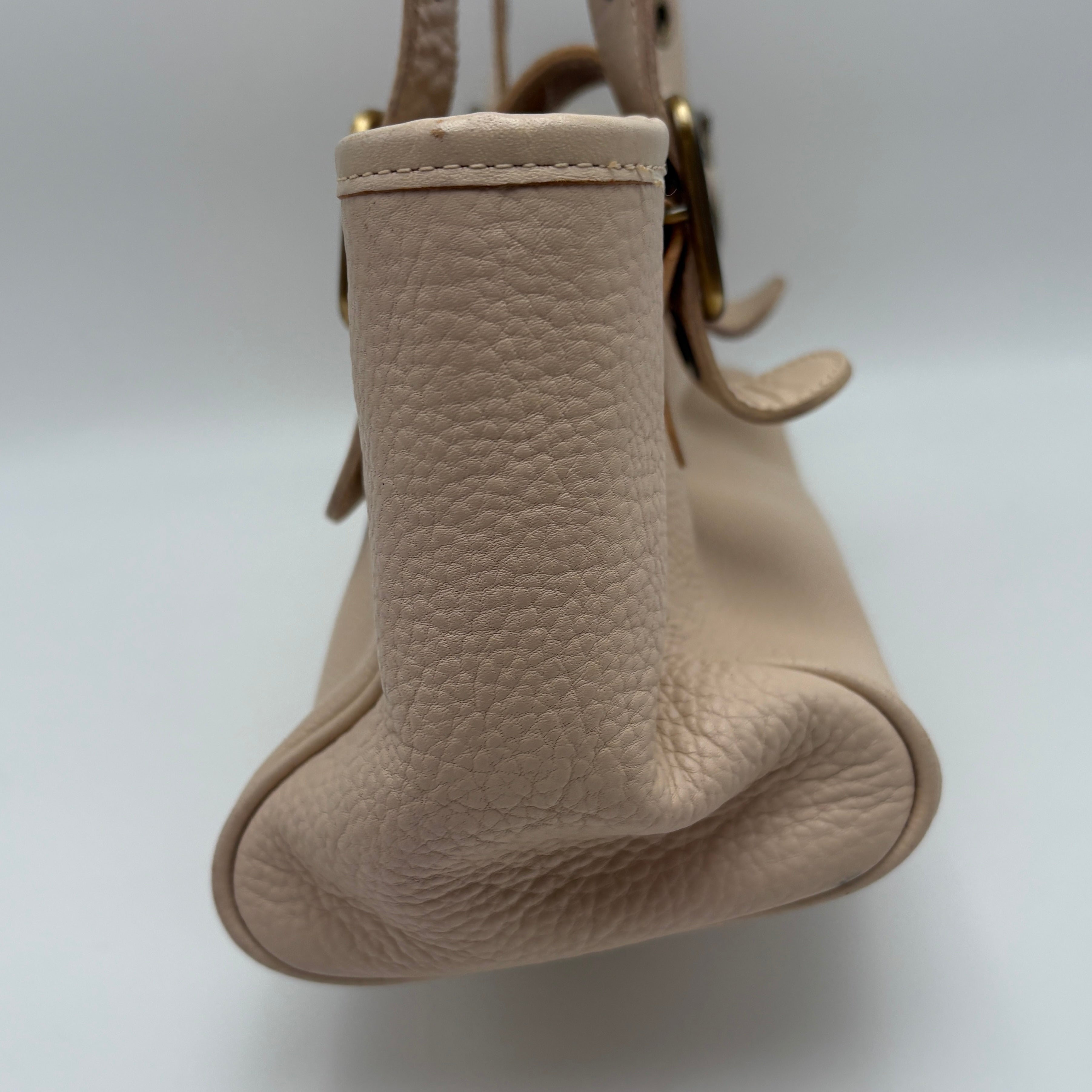 Chloe Tote Bag Leather Beige