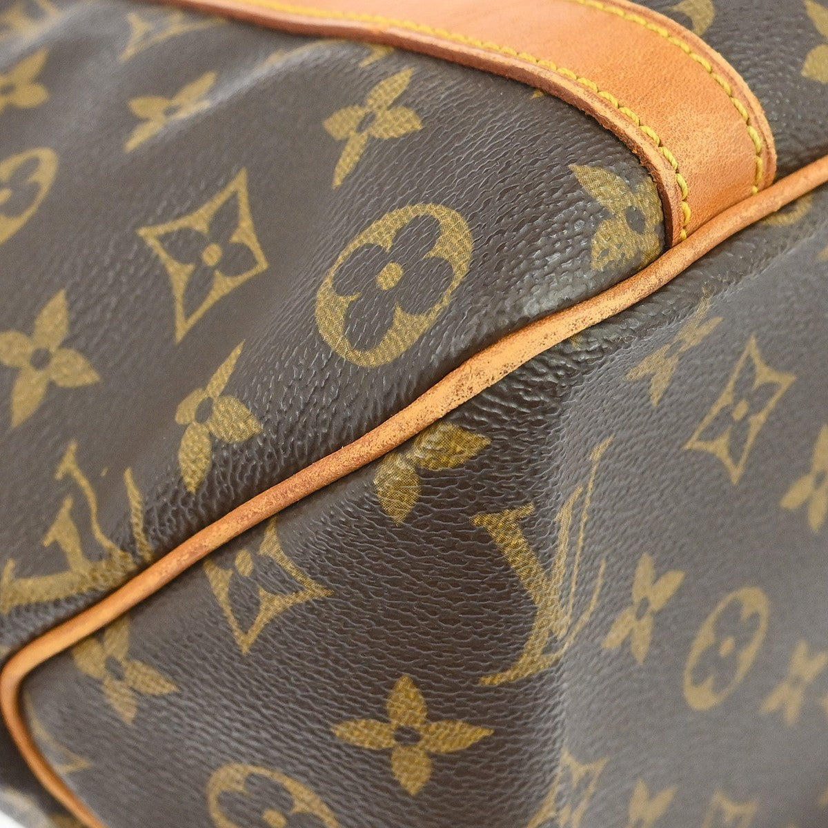 Louis Vuitton Sac Shopping Shoulder Bag - Browns, Monogram Canvas, Leather