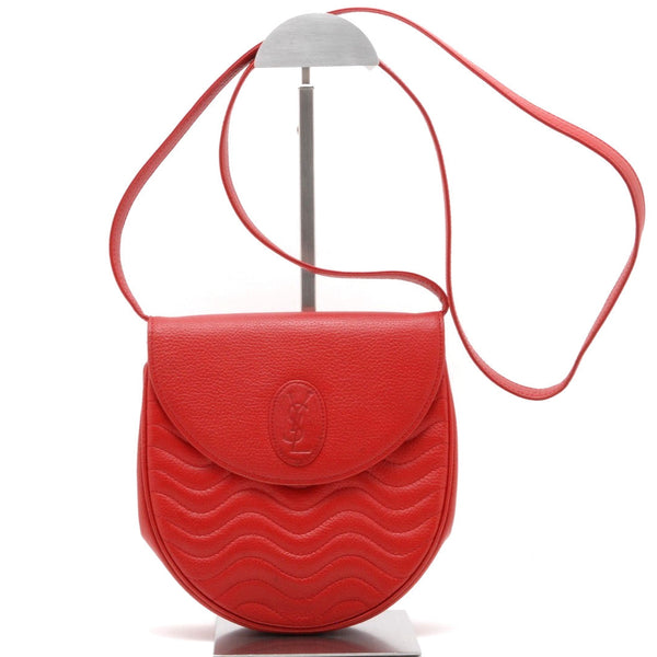 Saint Laurent Yves Saint Laurent Shoulder Bag - Red, Leather