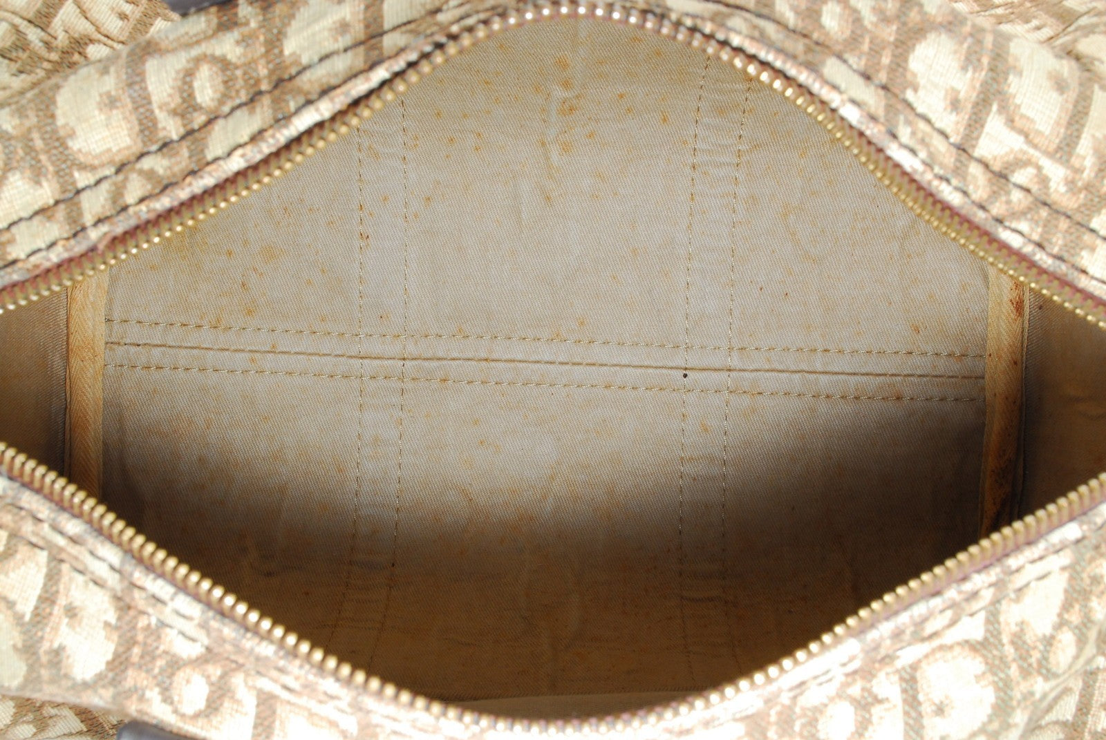 Christian Dior Trotter Boston Bag - Brown, Canvas and Leather