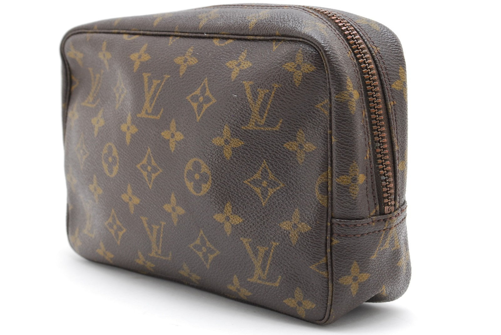 Louis Vuitton Monogram Trousse Toilette 28 Pouch - Brown, Leather