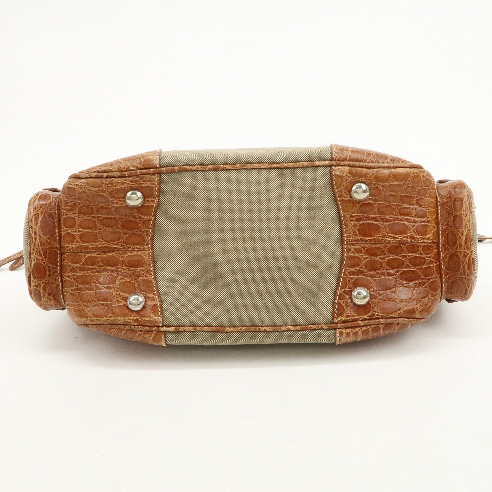 Prada Jacquard Shoulder Bag - Brown, Embossed Leather