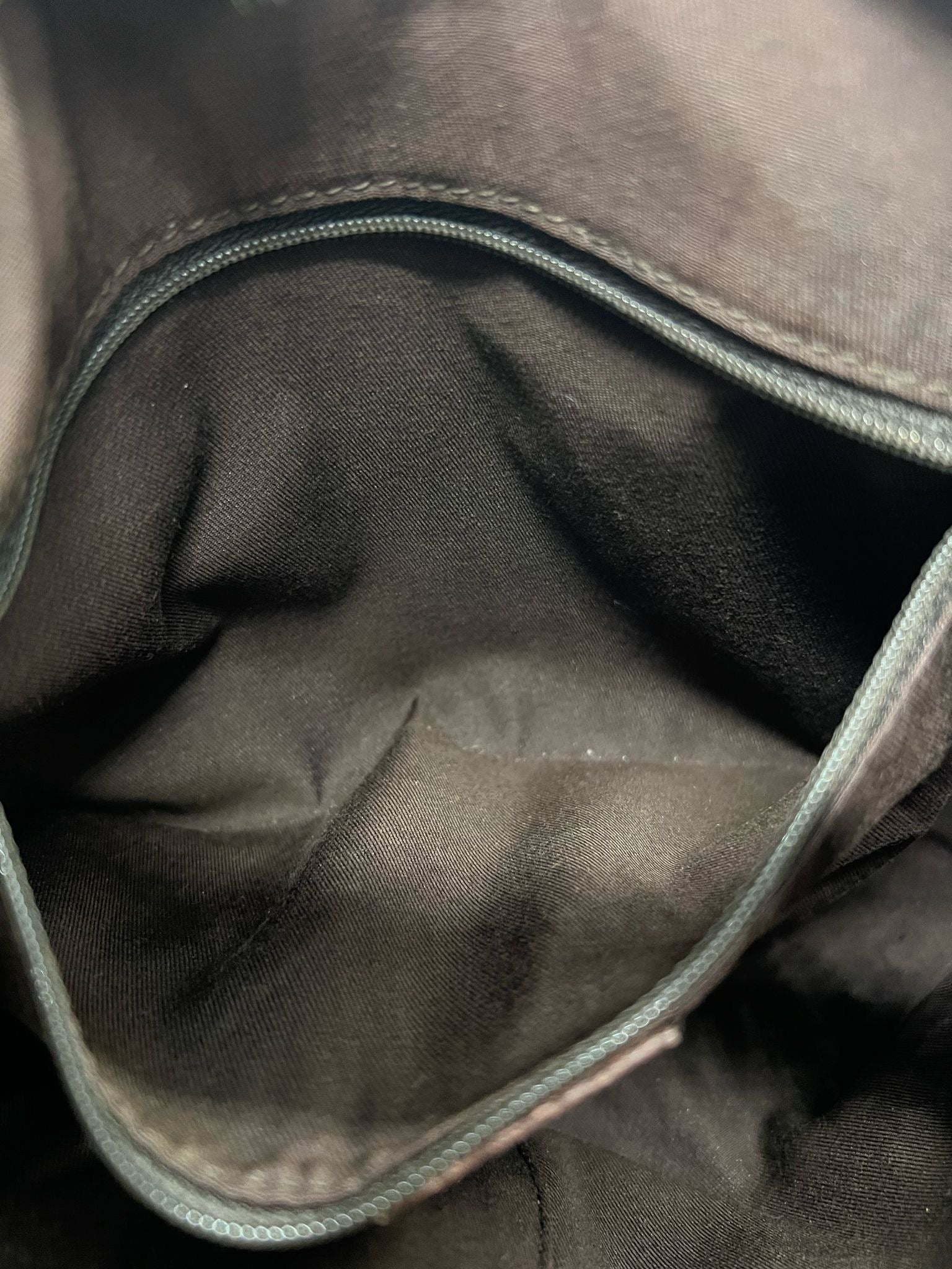 GUCCI ABBEY GG CANVAS LEATHER SHOULDER BAG