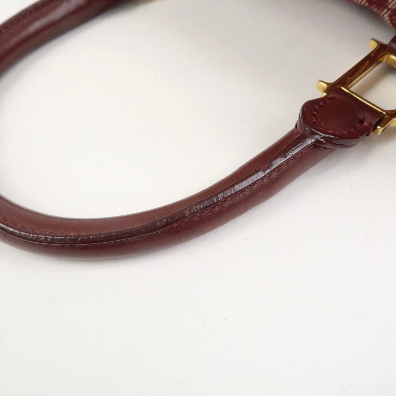 DIOR TROTTER BOSTON BURGUNDY BAG