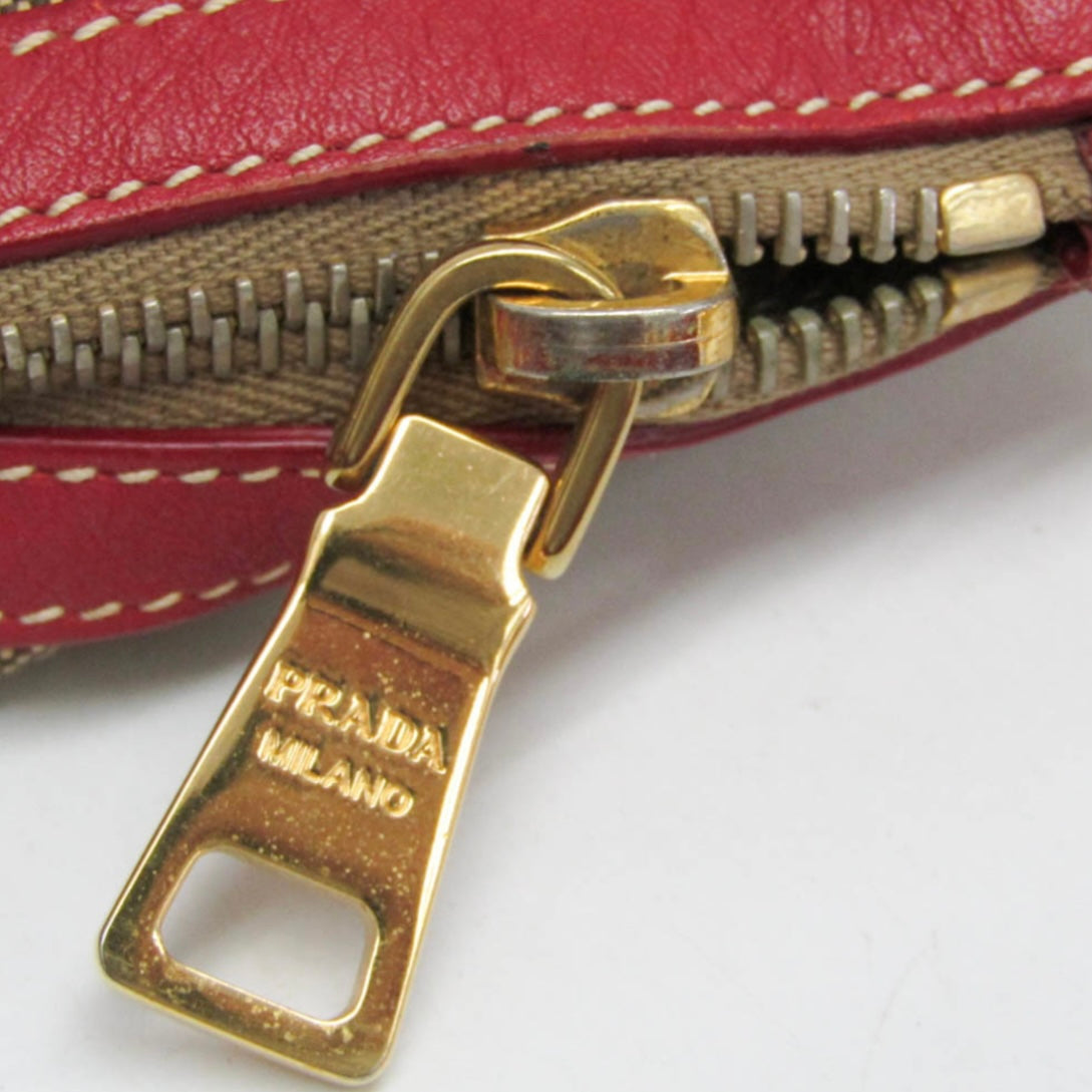 Prada Jacquard, Leather Tote Bag