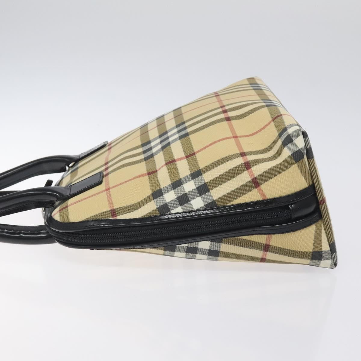 Burberry Nova Check Handbag - Beige/Silver, PVC Leather