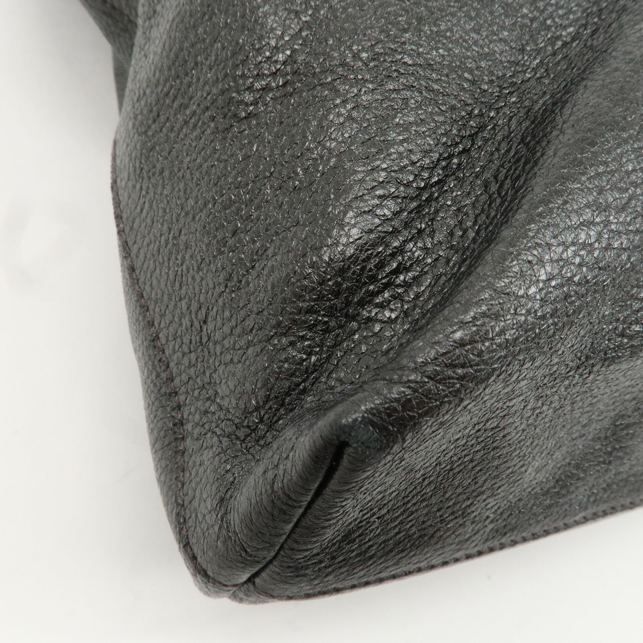 PRADA Leather 2 Way Tote Bag - Metallic Gray, Leather