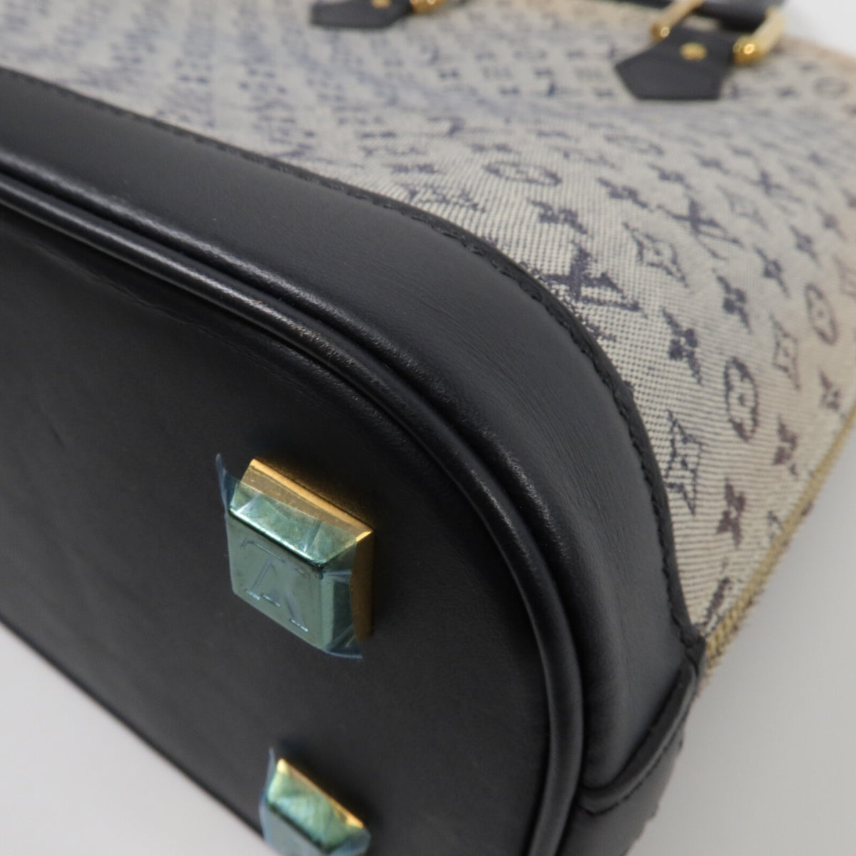 Louis Vuitton Alma Haut Handbag - Navy, Canvas
