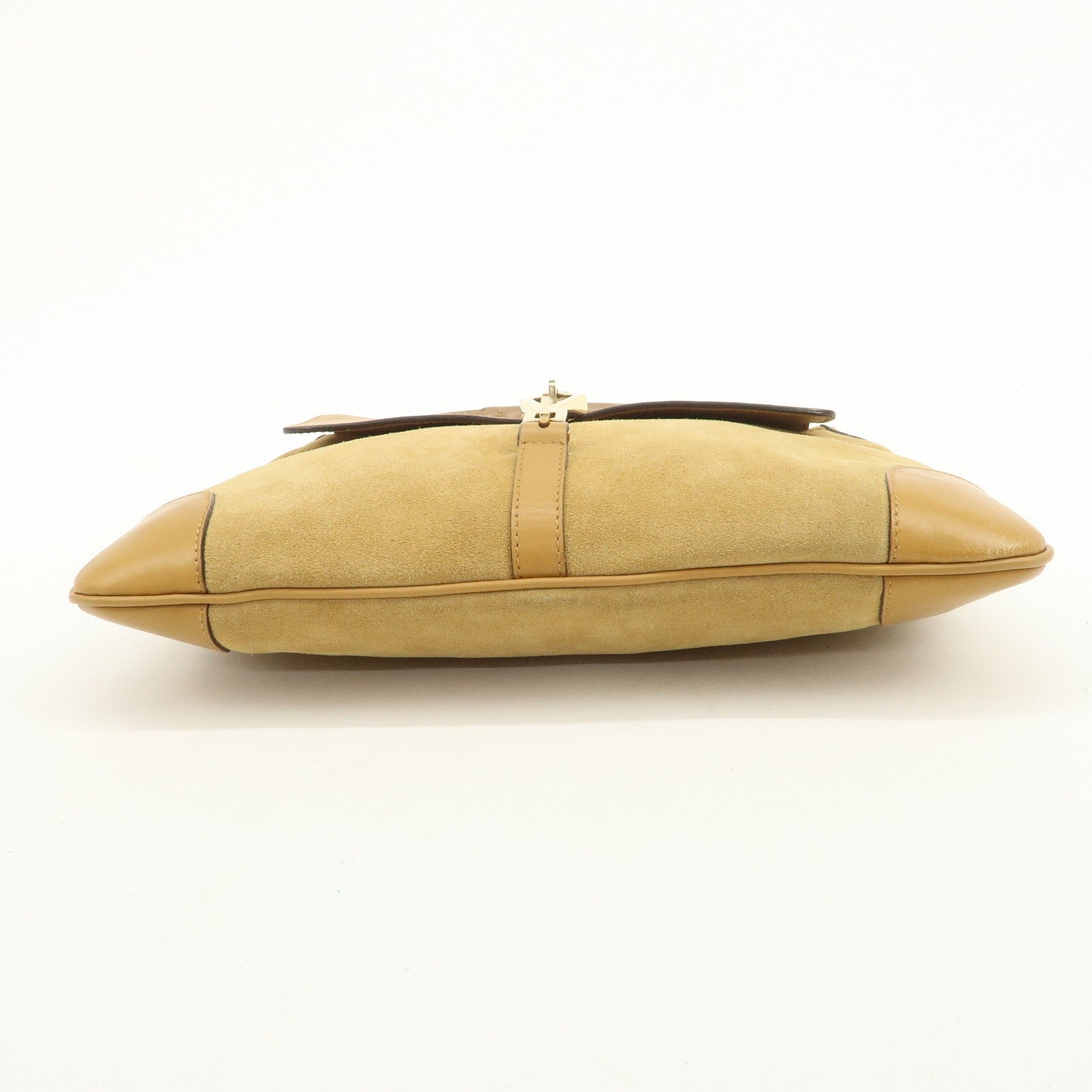 Gucci Shoulder Bag - Yellow Beige, Suede Leather