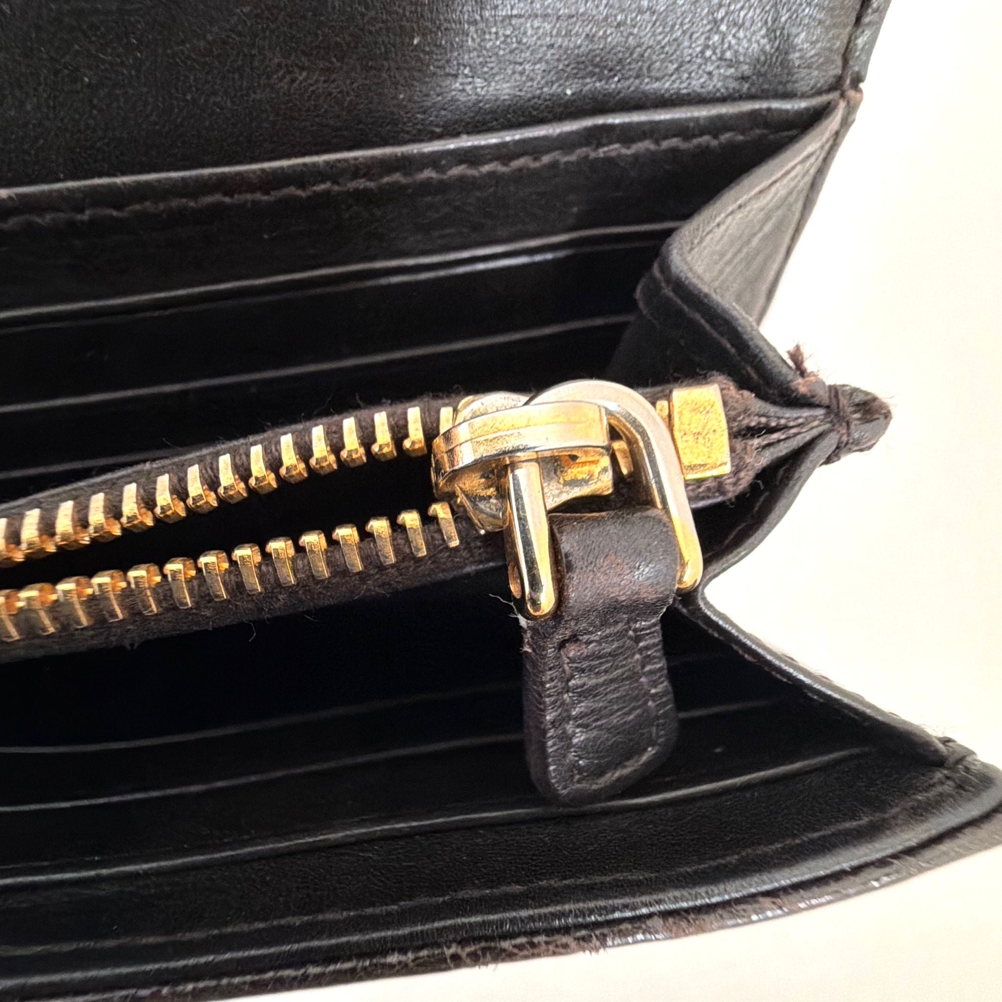 Miu Miu Croco brown wallet