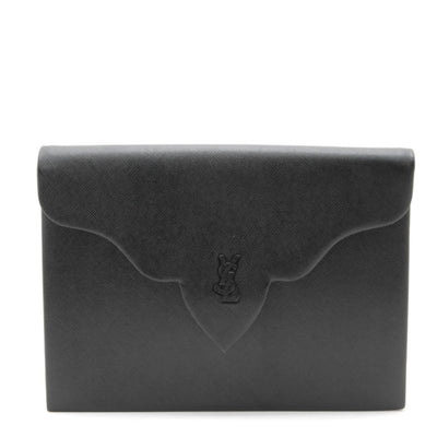 Saint Laurent Yves Saint Laurent Clutch Bag - Black, Leather