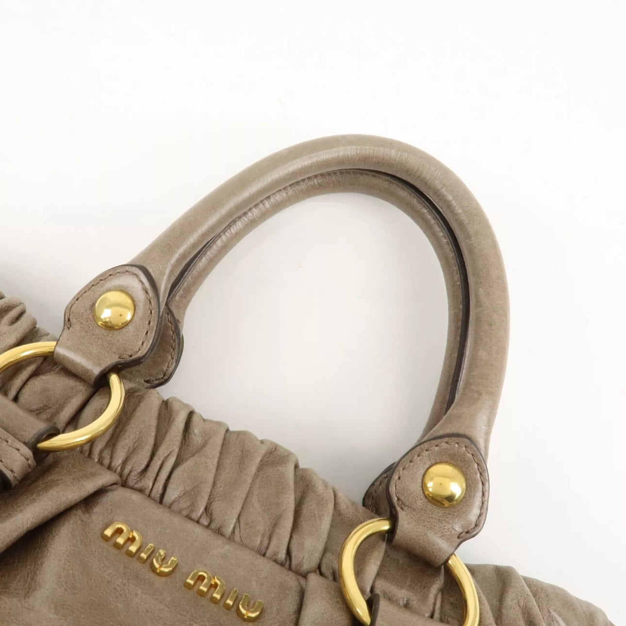 MIU MIU Leather Hand & Shoulder Bag