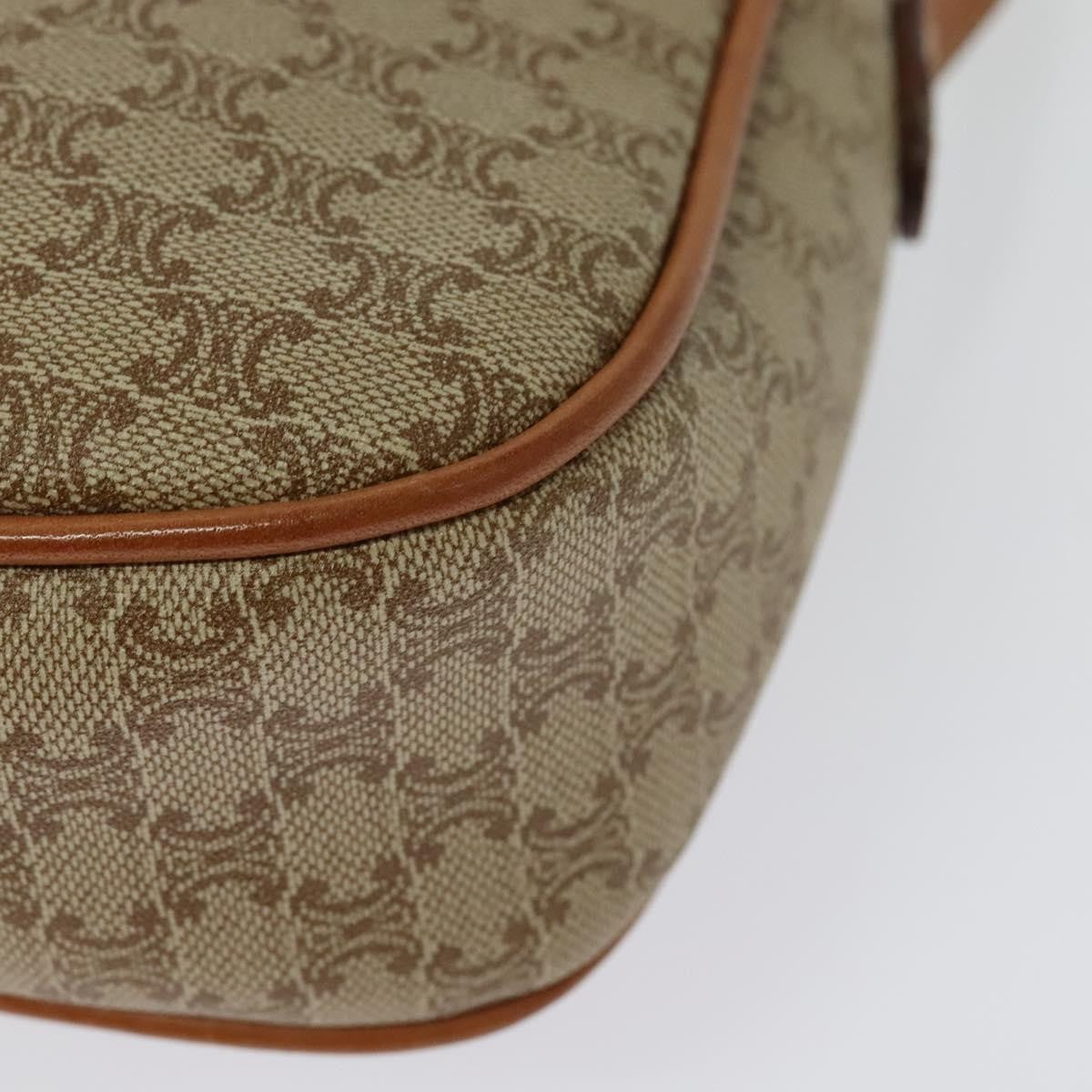 Celine Macadam Shoulder Bag - Beige/Gold, PVC Leather