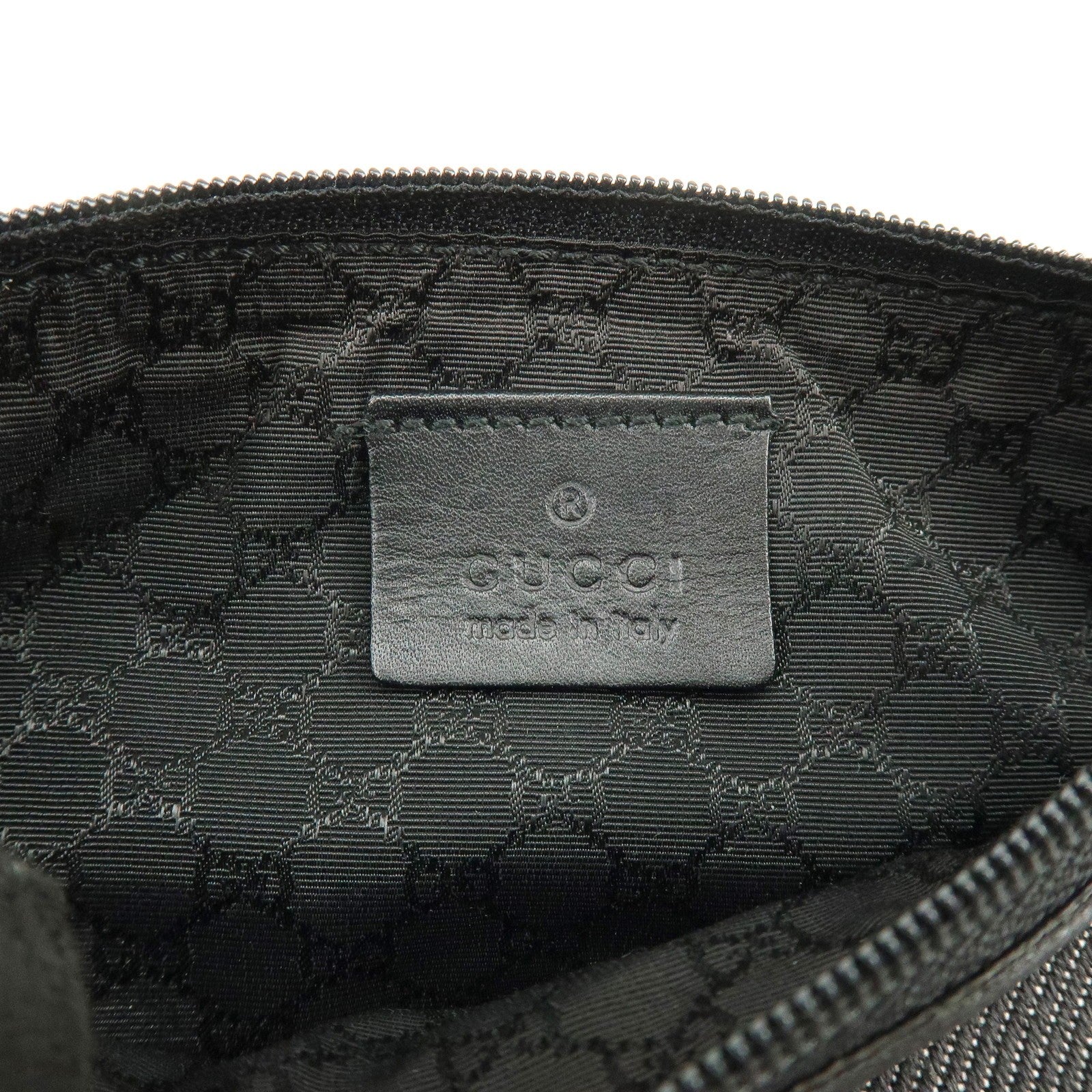 Gucci Hand Bag - Black, Denim, Leather 
