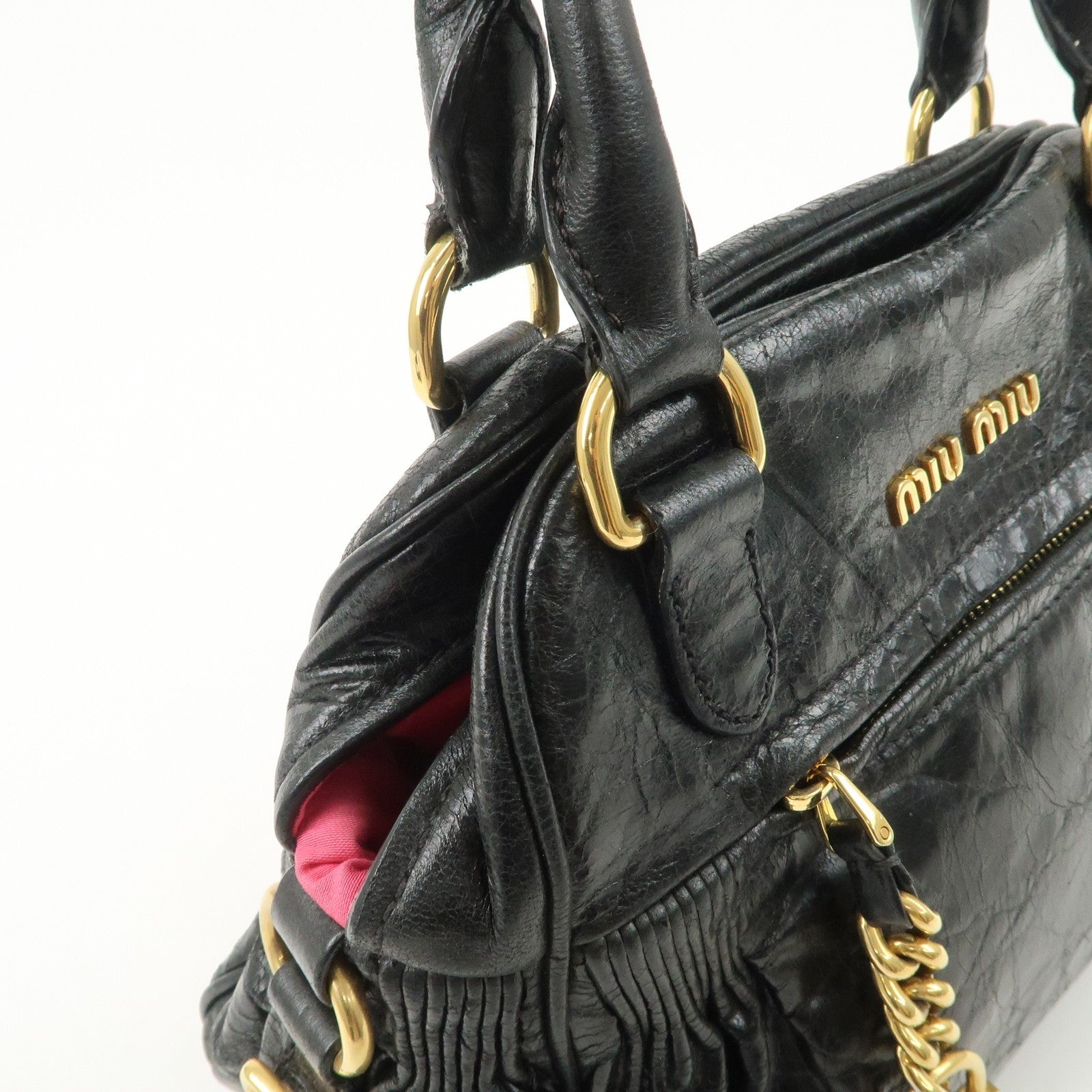 Miu Miu 2way bag - Black, Leather