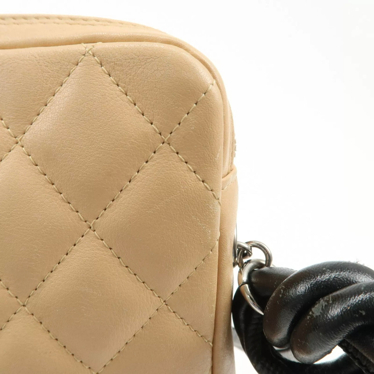 CHANEL Cambon Line Lambskin Shoulder Bag