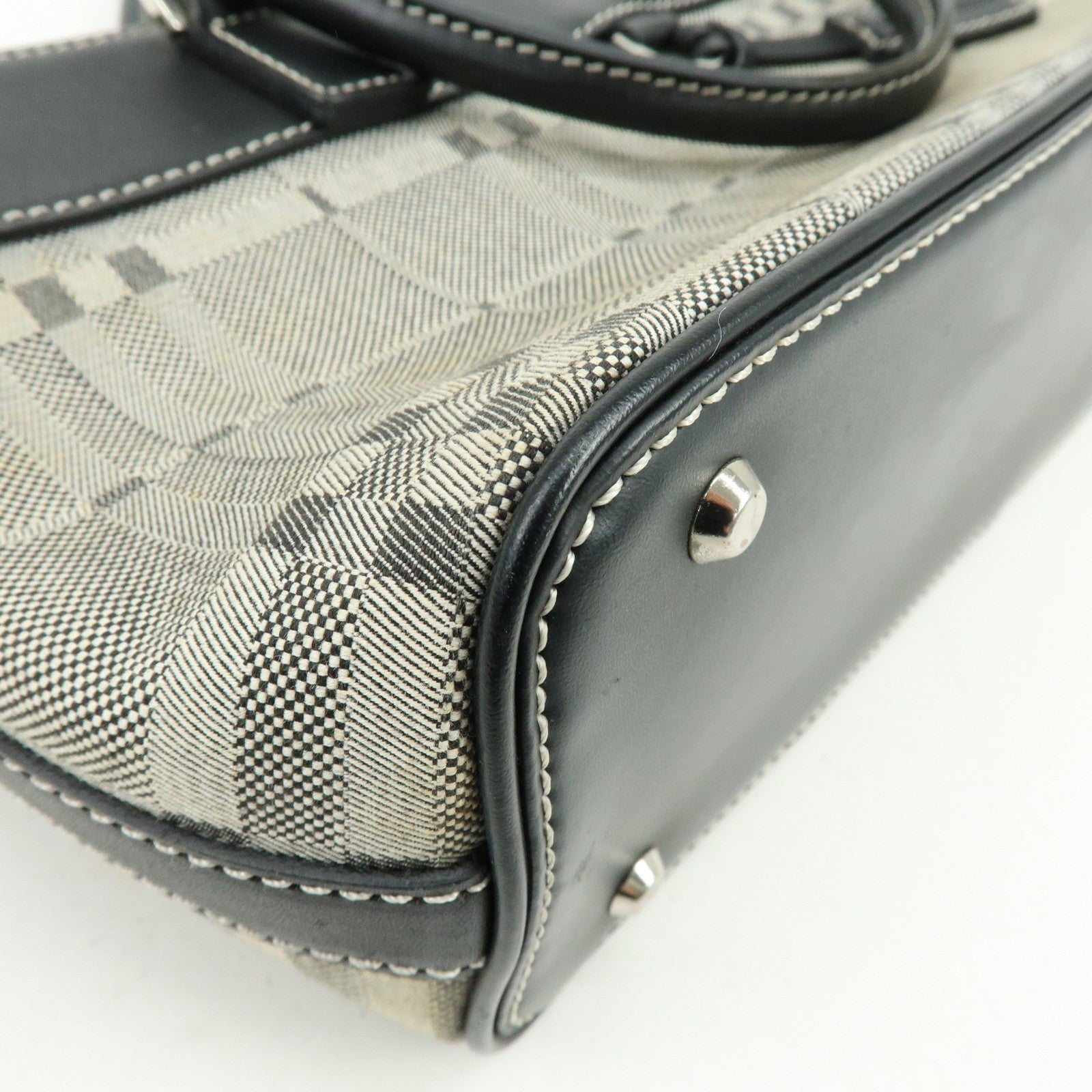 Burberry Hand Bag Tote Bag - Black, Canvas Leather