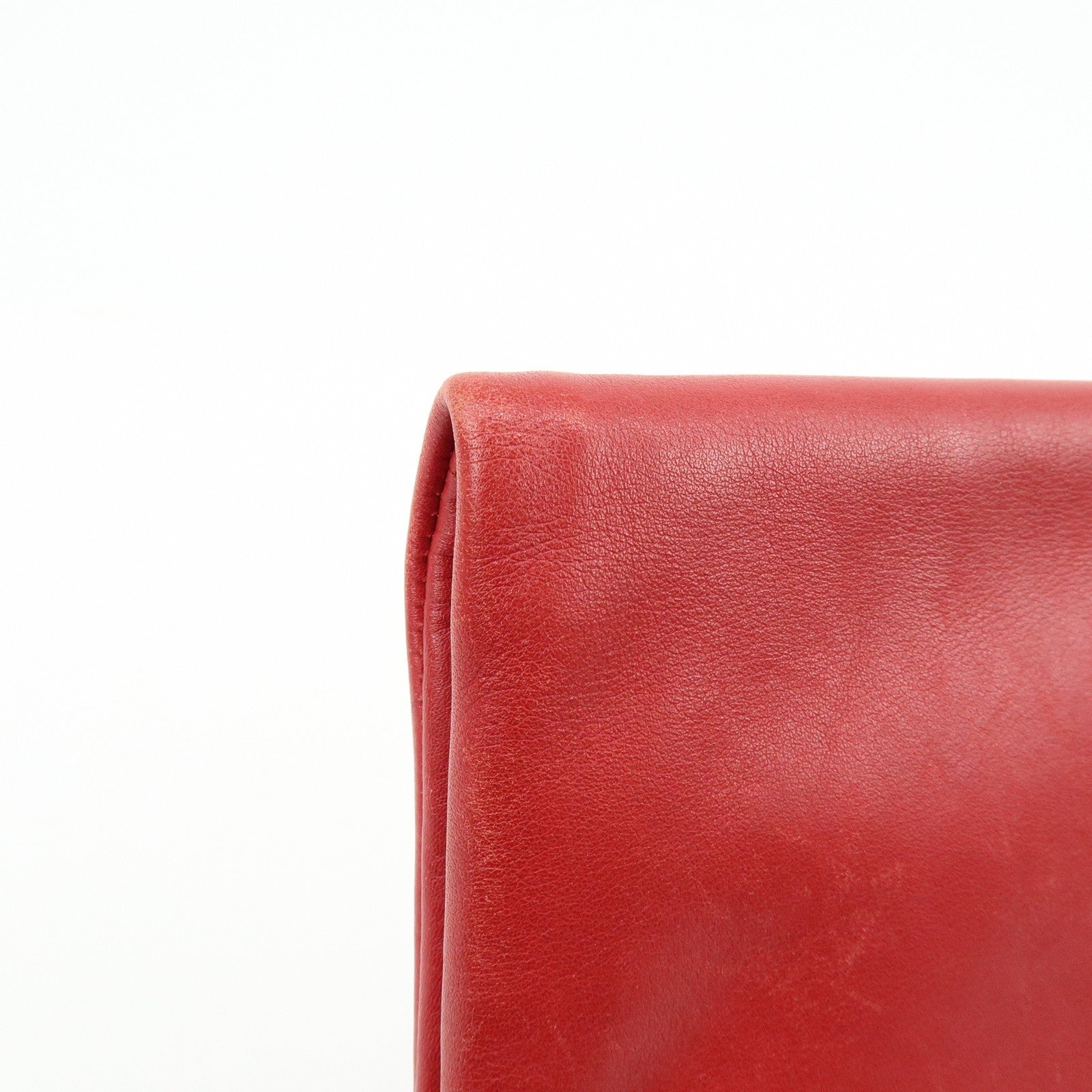 Saint Laurent Paris Clutch Bag - Red, Leather