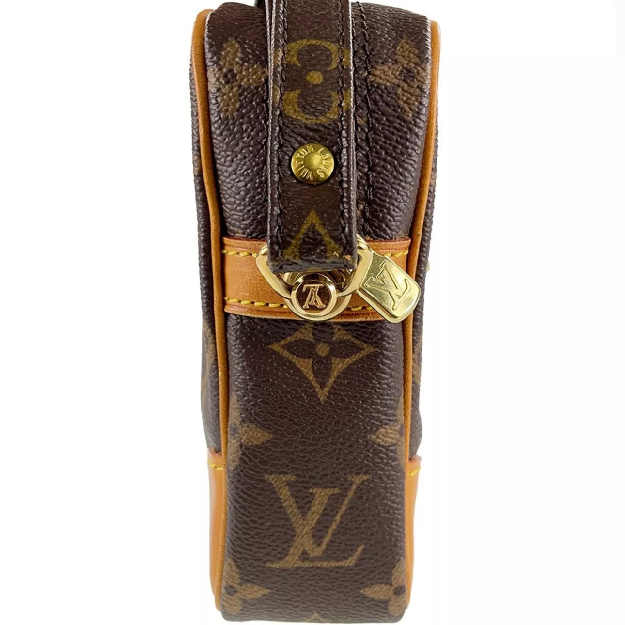 Monogram Marly Dragonne GM Leather Brown Clutch bag