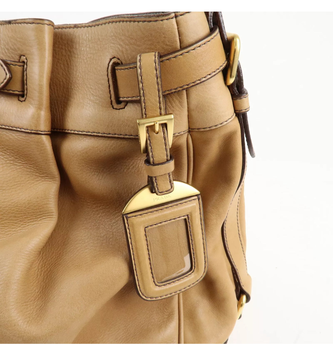 Prada Leather One Shoulder Bag - Brown, Leather