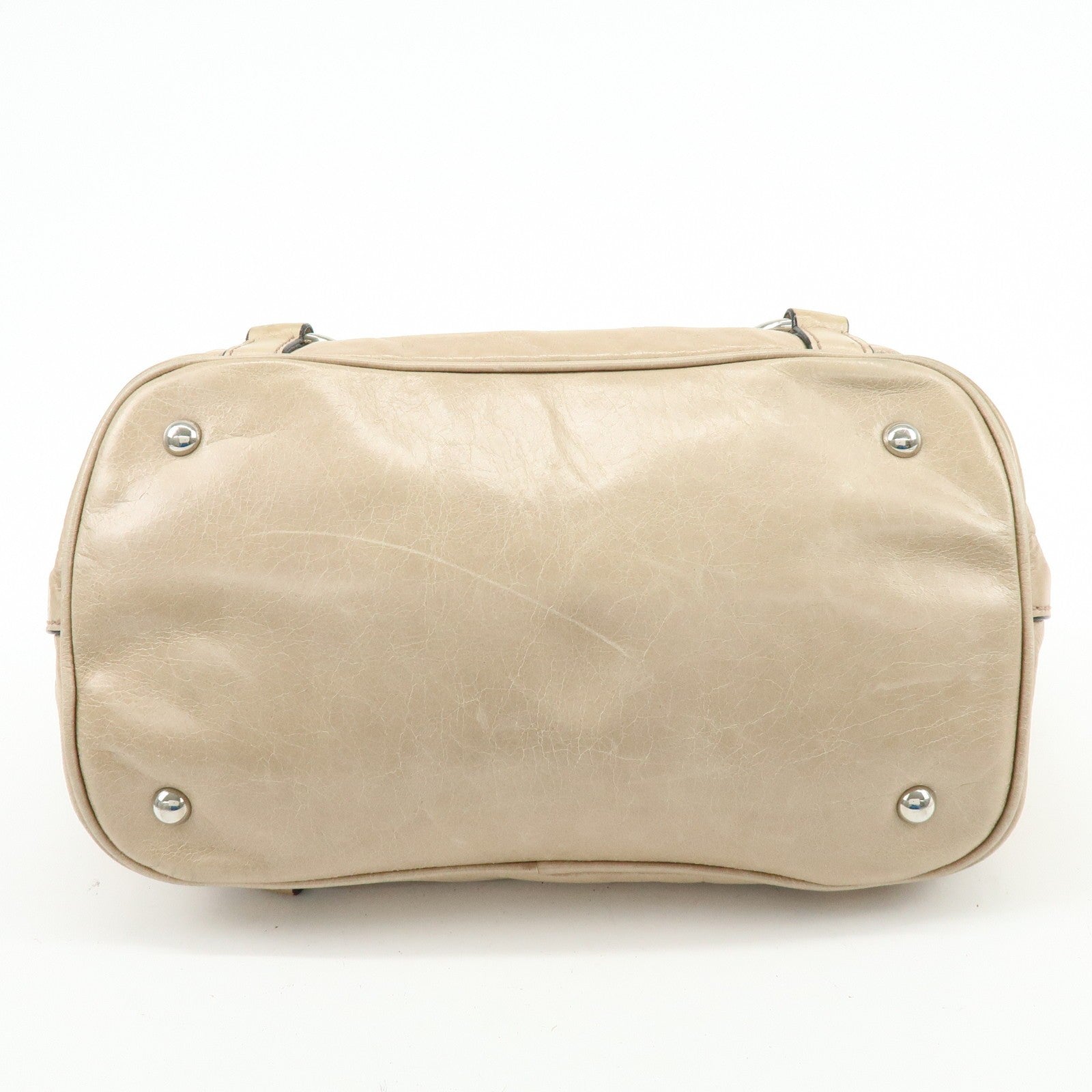 Miu Miu Hand Bag - Beige, Leather 