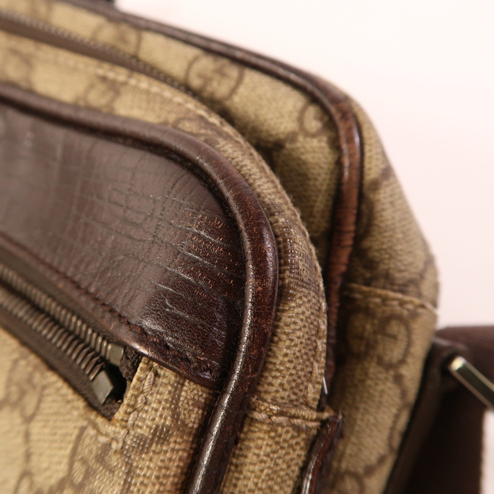 Gucci GG SHW Shoulder Bag - Brown, PVC Coated Canvas