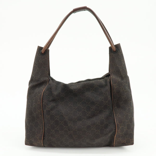 Gucci Shoulder Bag - Dark Brown, GG Canvas, Leather