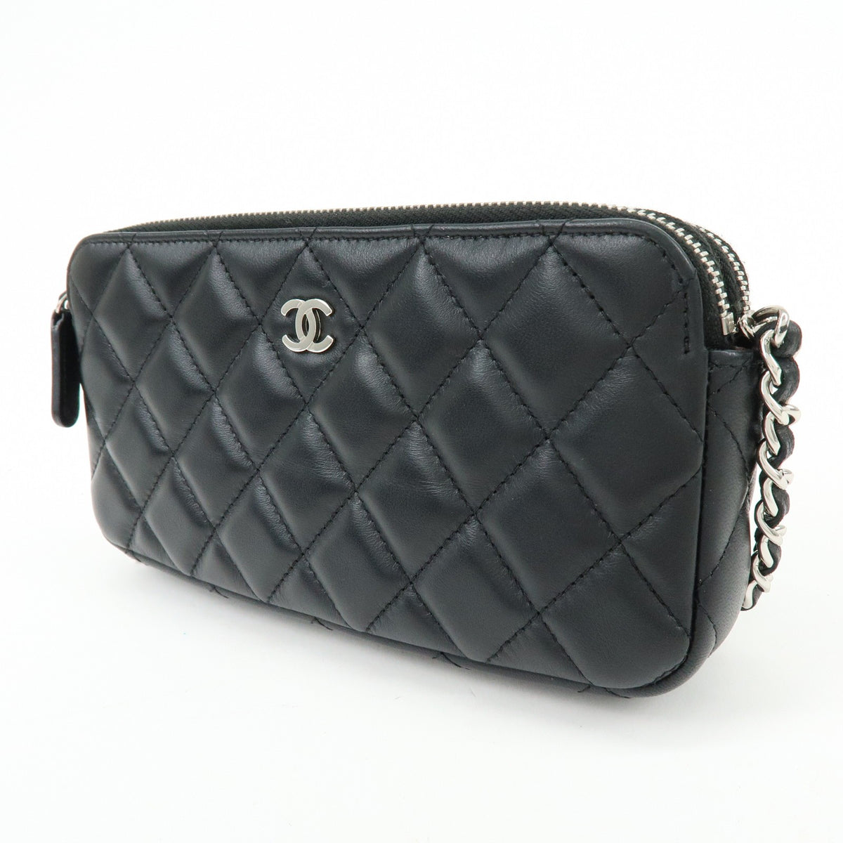 Chanel COCO Mark Matelasse Shoulder Bag - Black, Lamb Skin