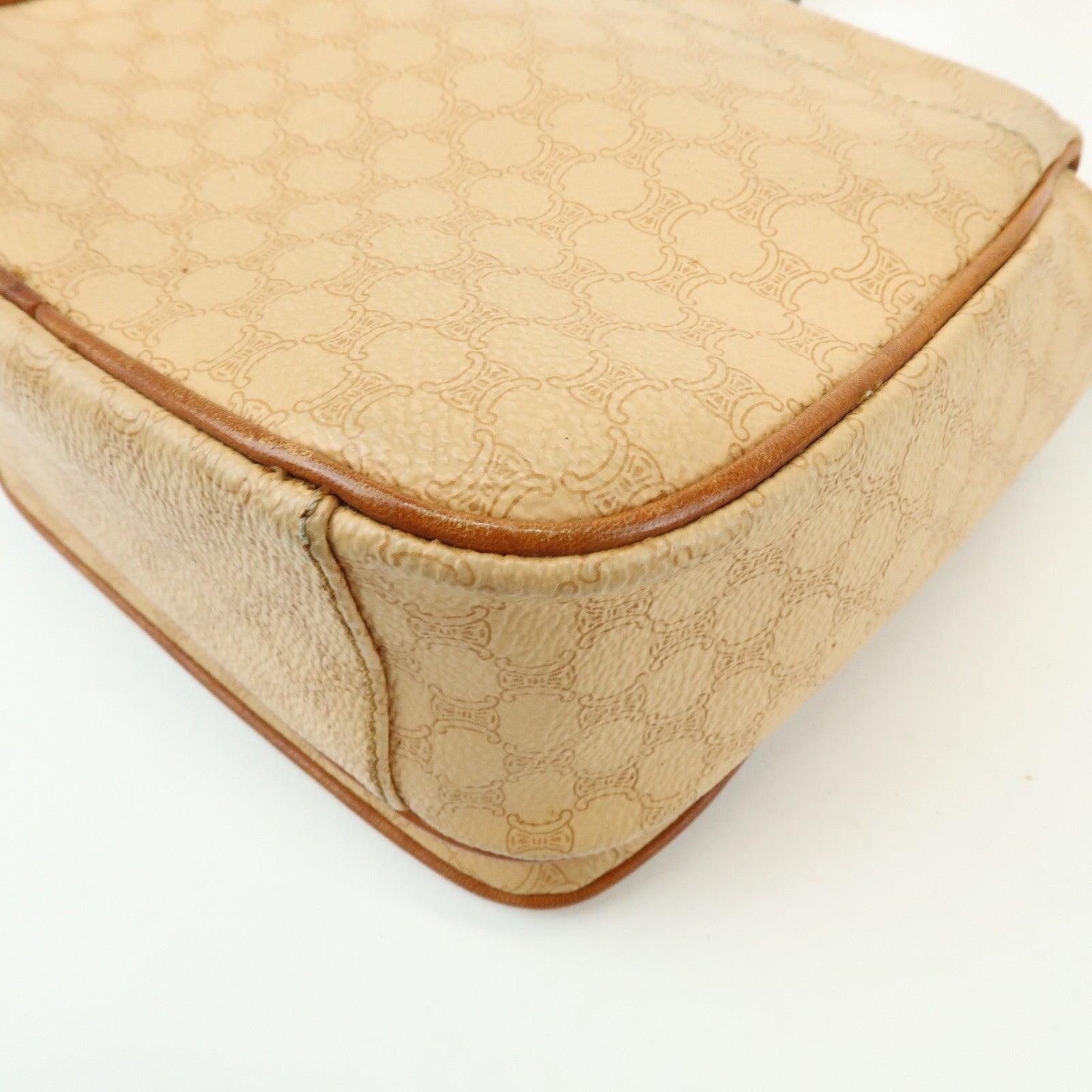 Celine Macadam Shoulder Bag - Beige, PVC Leather