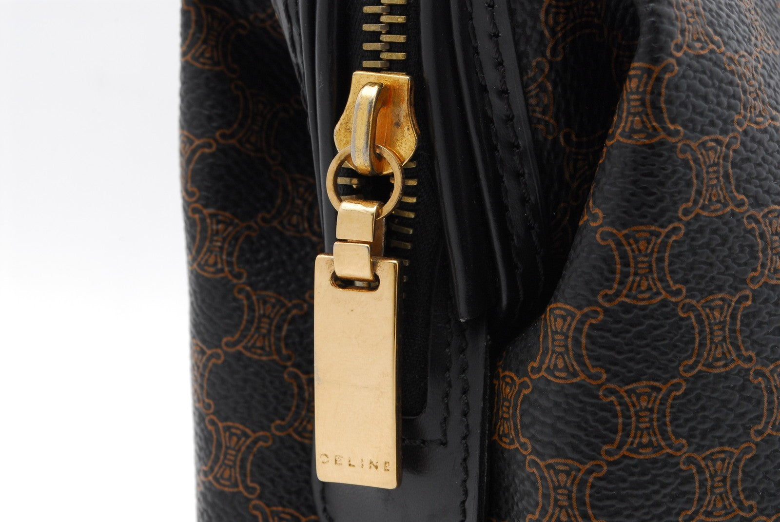 Celine Macadam Clutch Bag - Black, PVC Leather 