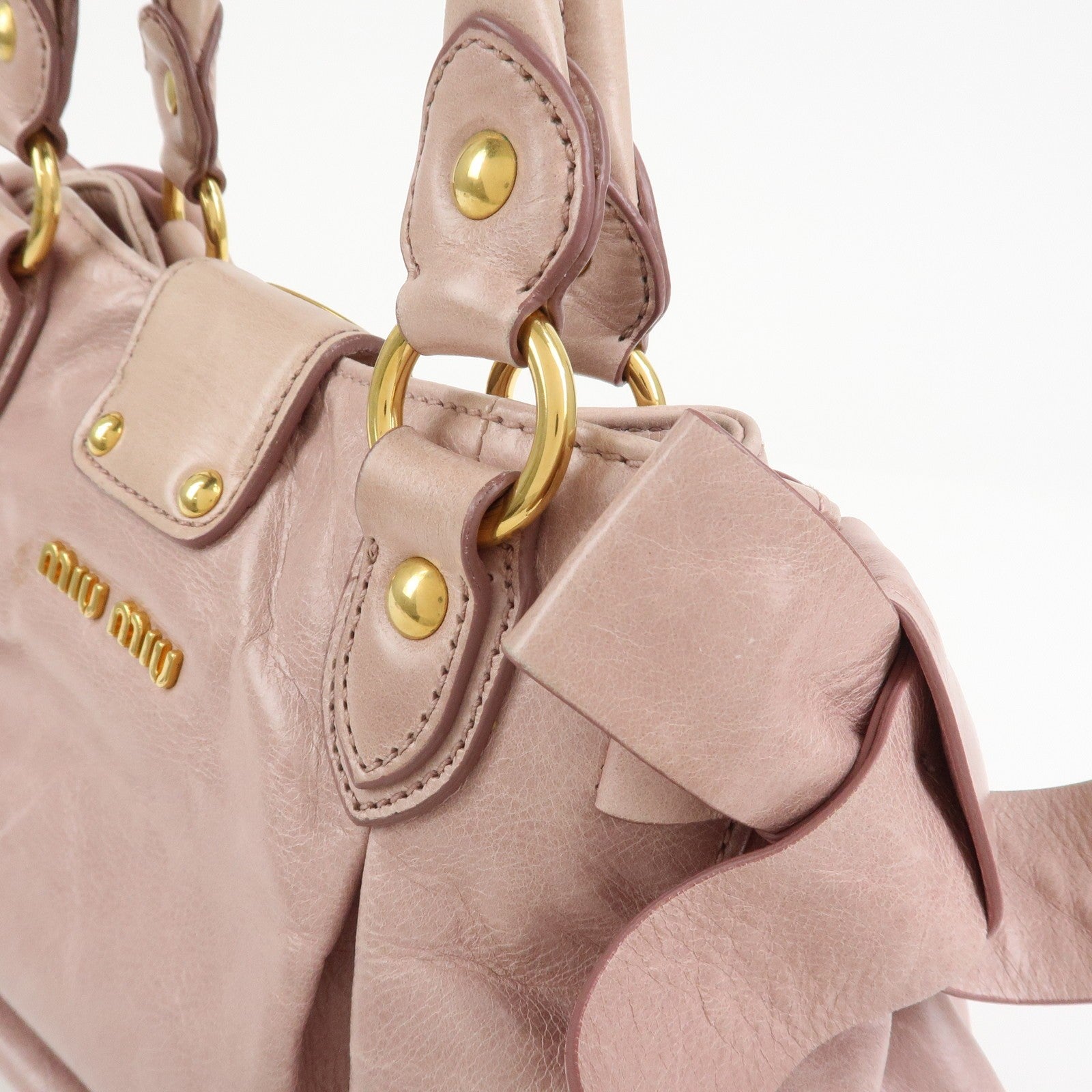 Miu Miu Hand Shoulder Bag - Pink, Leather