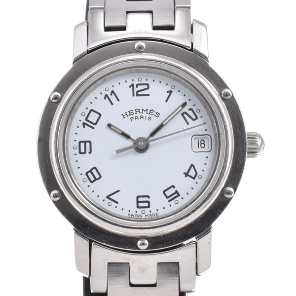 Hermès Clipper CL4.210 Watch - White, Stainless Steel