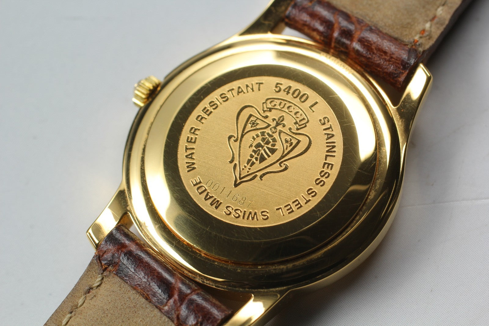 Gucci 5400L Wristwatch - White, Stainless Steel