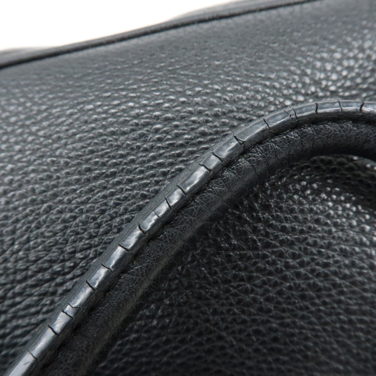 Miu Miu Vittello Phoenix 2Way Hand Shoulder Bag - Black, Leather