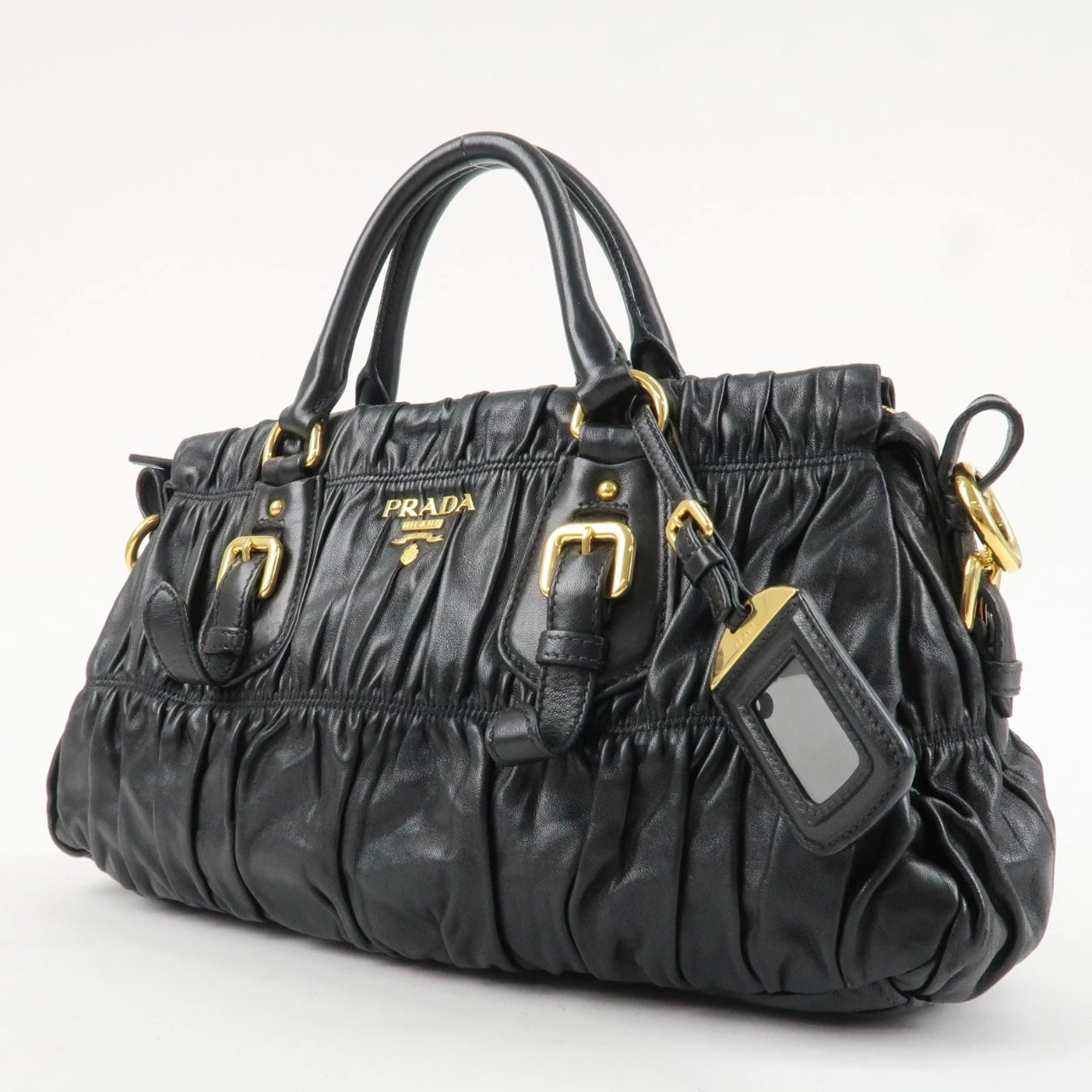 PRADA Leather 2WAY Tote Bag