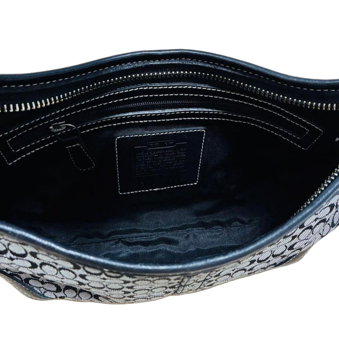 Coach Signature Black& Grey Shoulder Bag