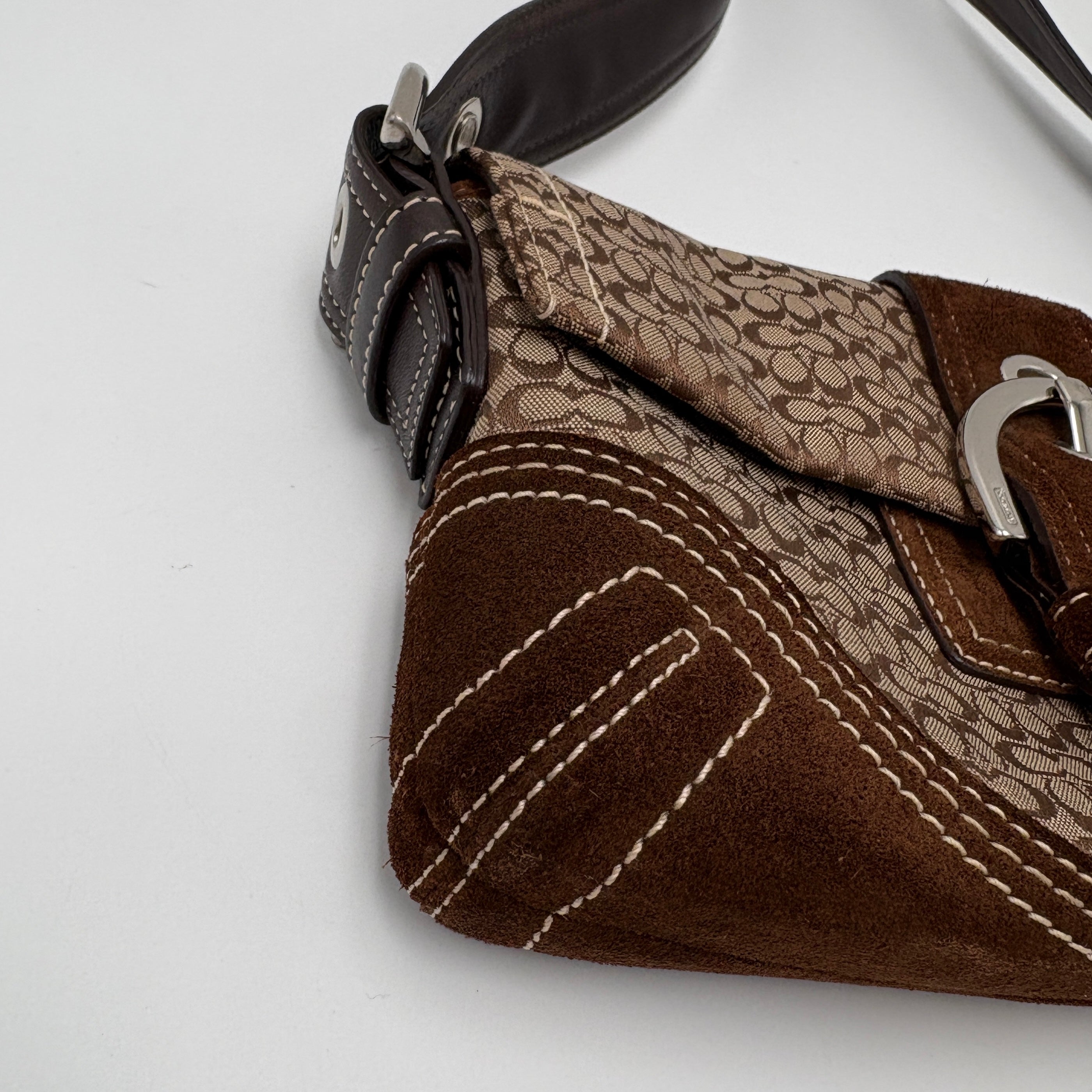 Coach Signature Suede bag
