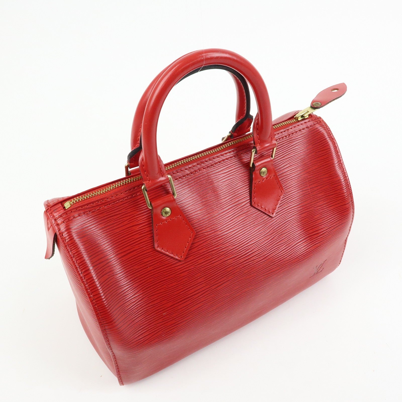 Louis Vuitton Epi Speedy 25 Boston Hand Bag - Castilian Red, Epi Leather
