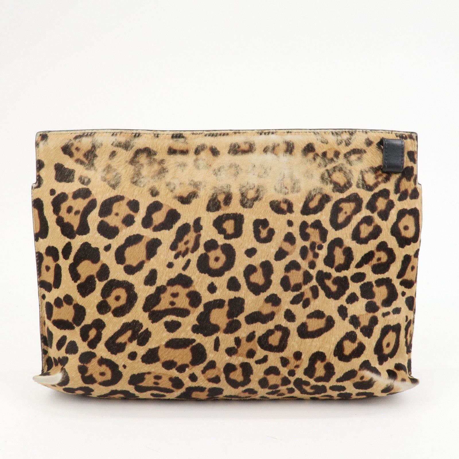 Loewe Anagram Logo Clutch Bag - Leopard, Unborn Calf Leather