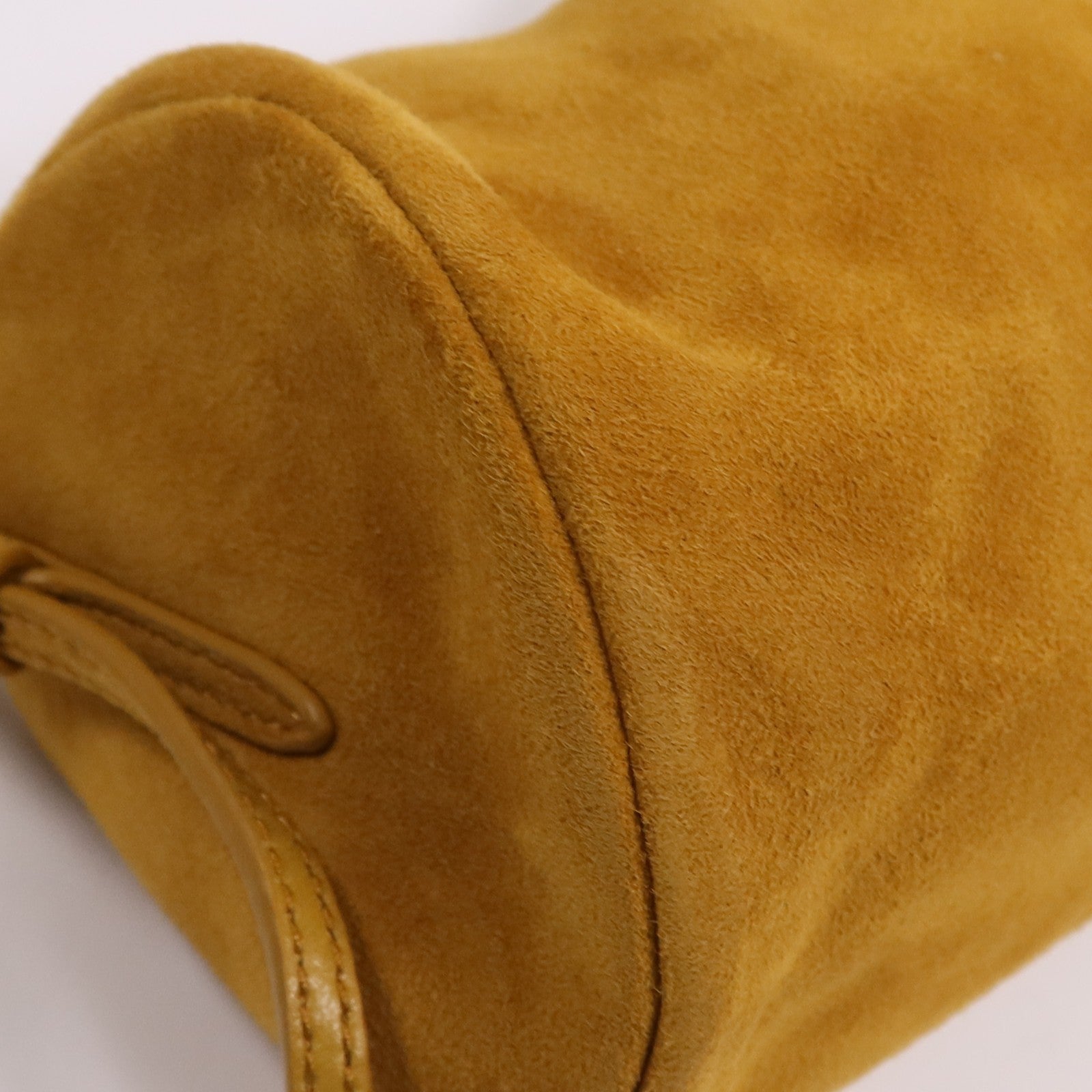 Miu Miu GHW Pouch Shoulder Bag - Yellow, Suede