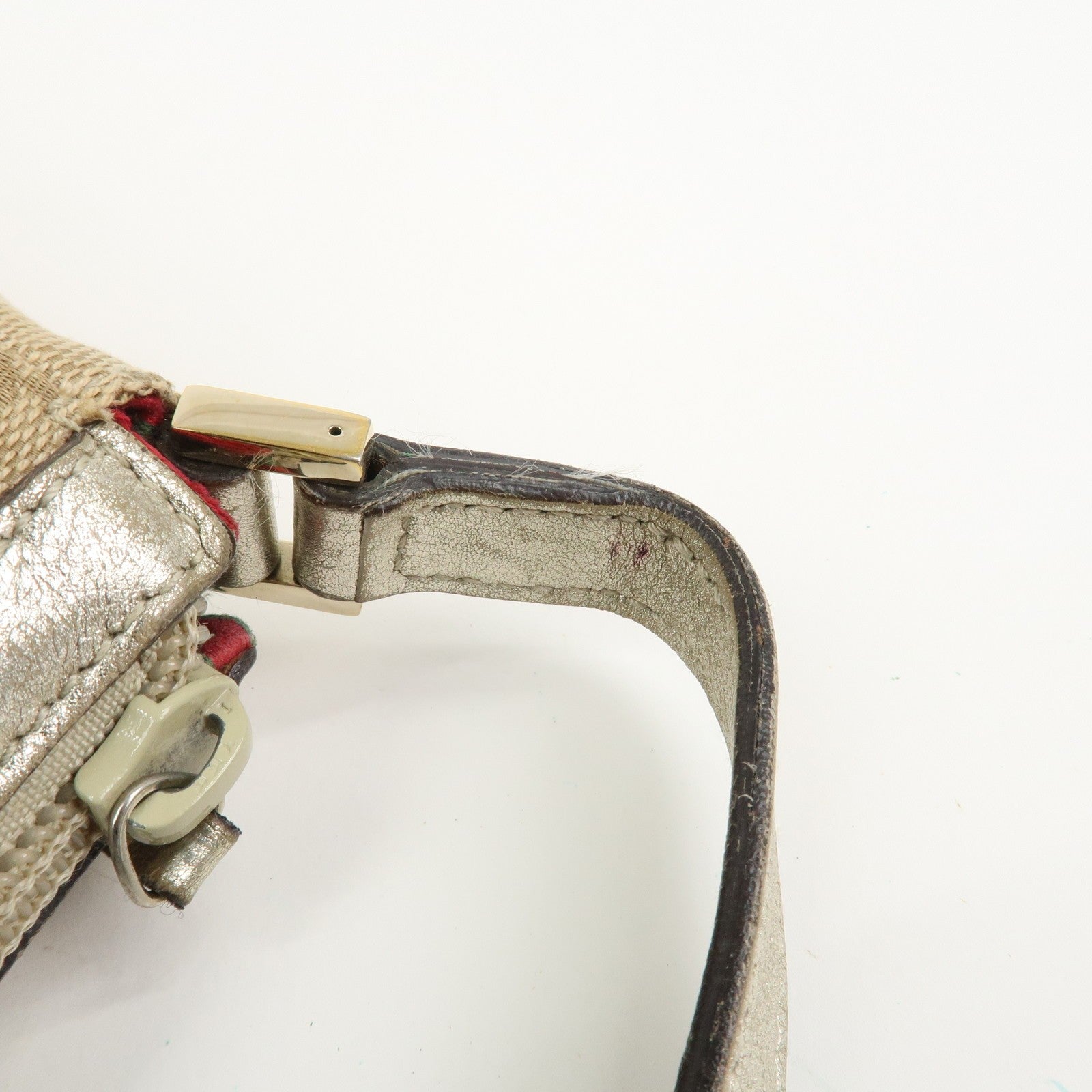 Gucci Abbey Hand Bag - Beige Gold, GG Canvas Leather