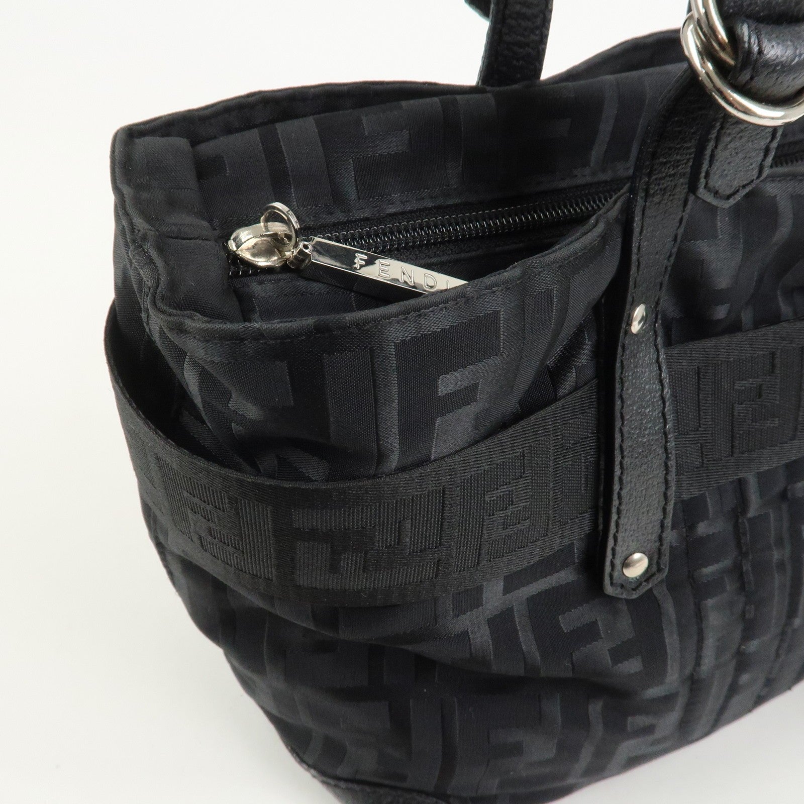 Fendi Shoulder Bag - Black, Nylon and Leather