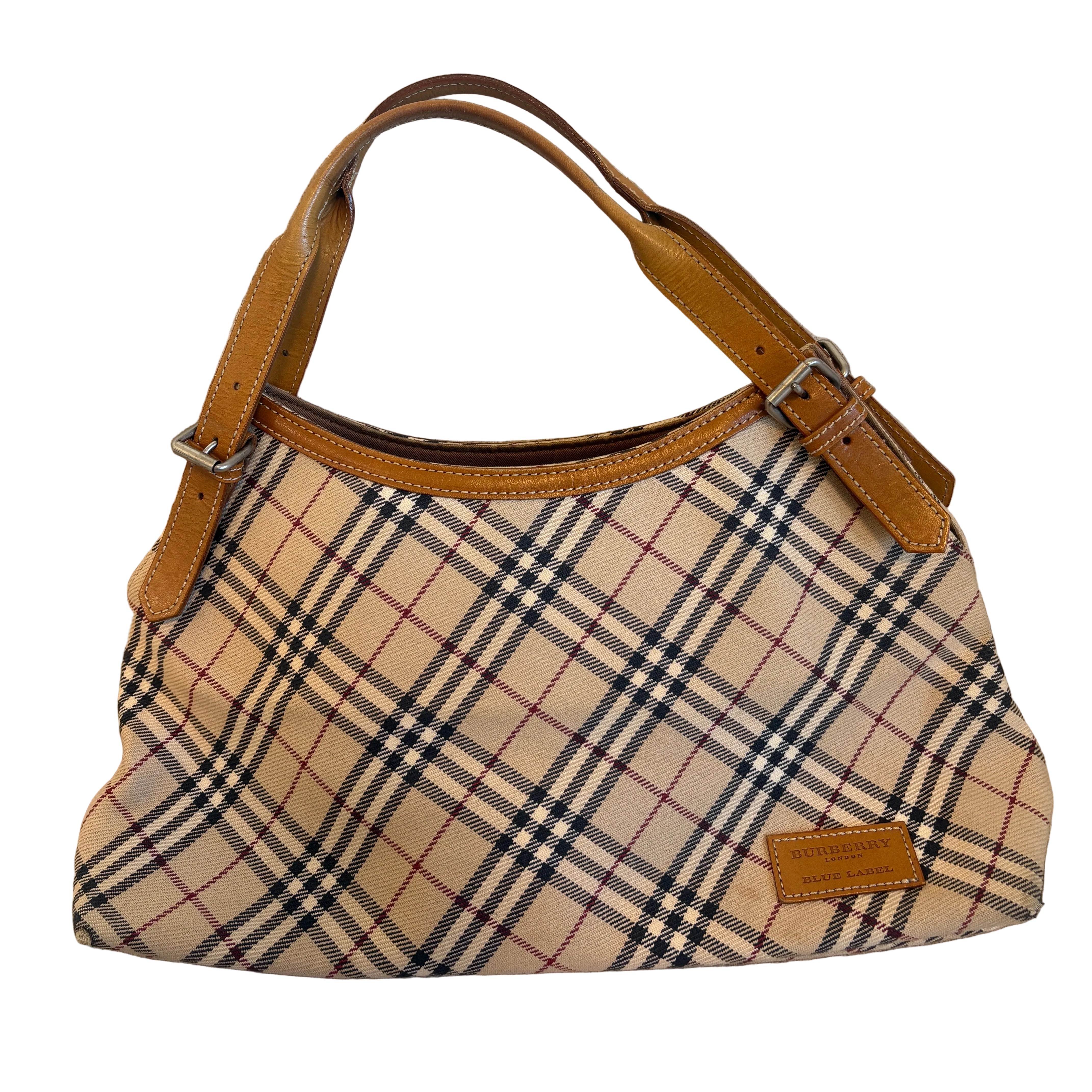 Burberry plaid nove shoulder bag
