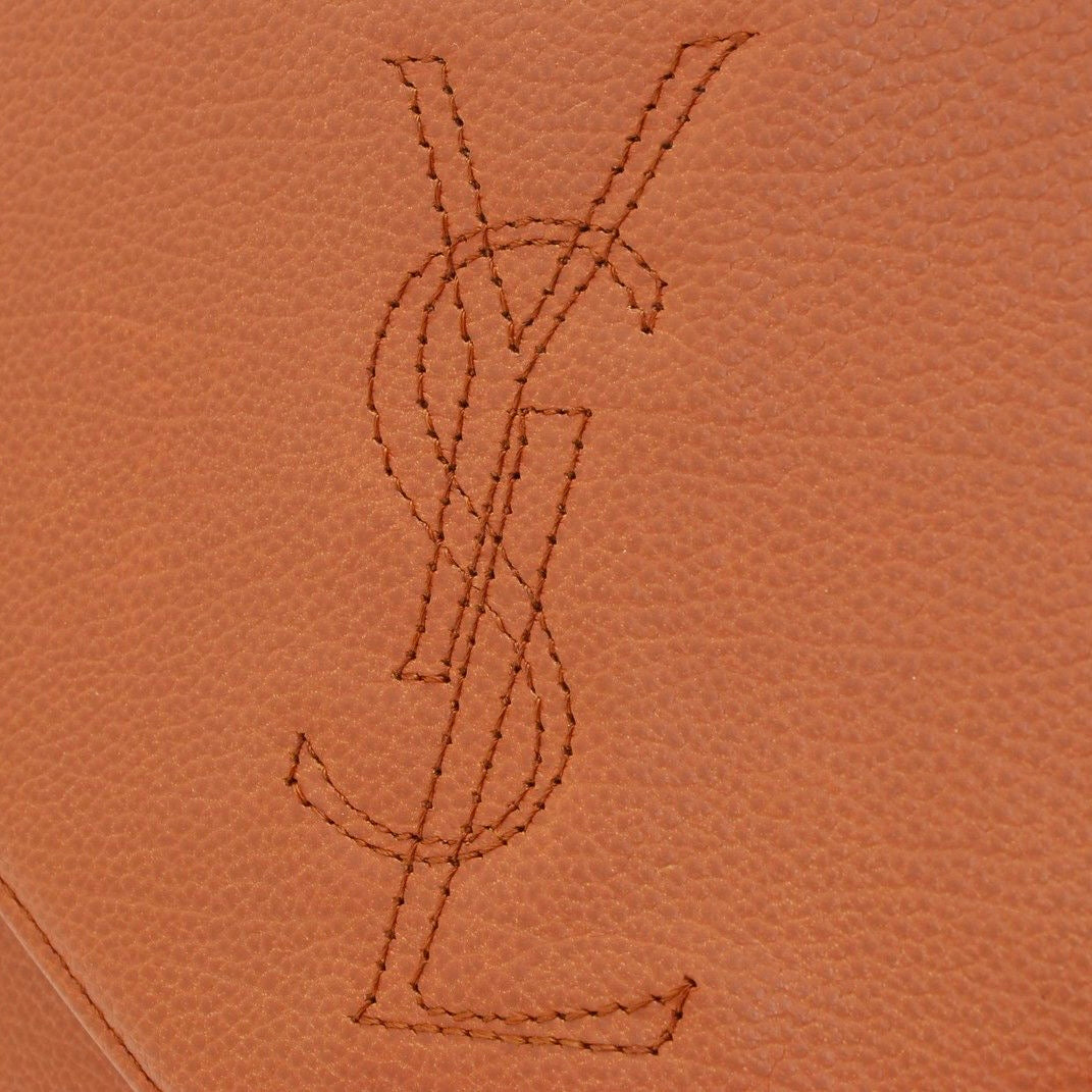 Saint Laurent Stitch Cassandra Handbag - Brown, Leather