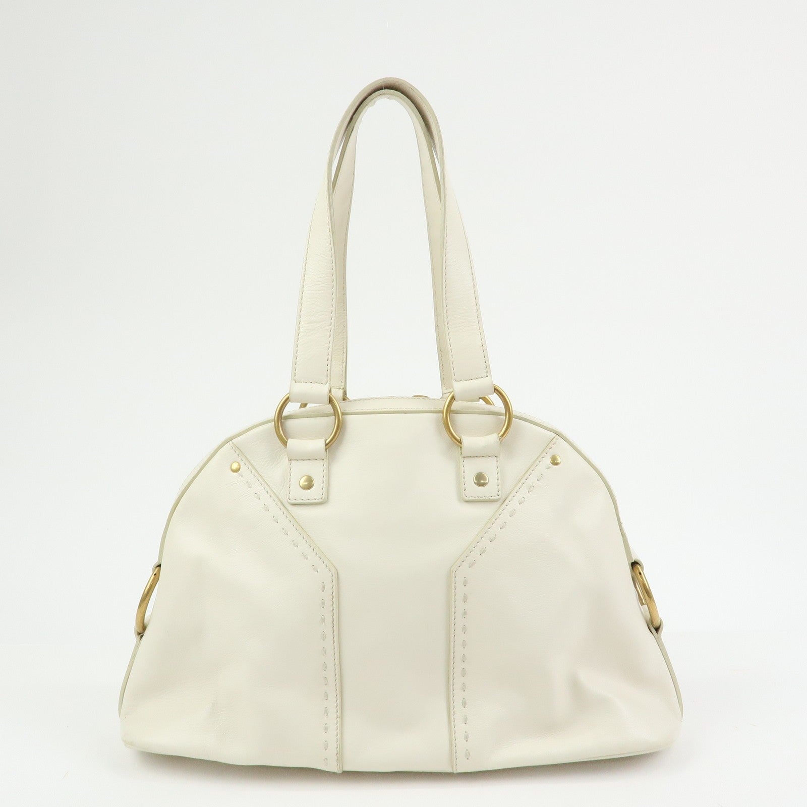Saint Laurent Muse Y Line Hand Bag - Ivory, Leather